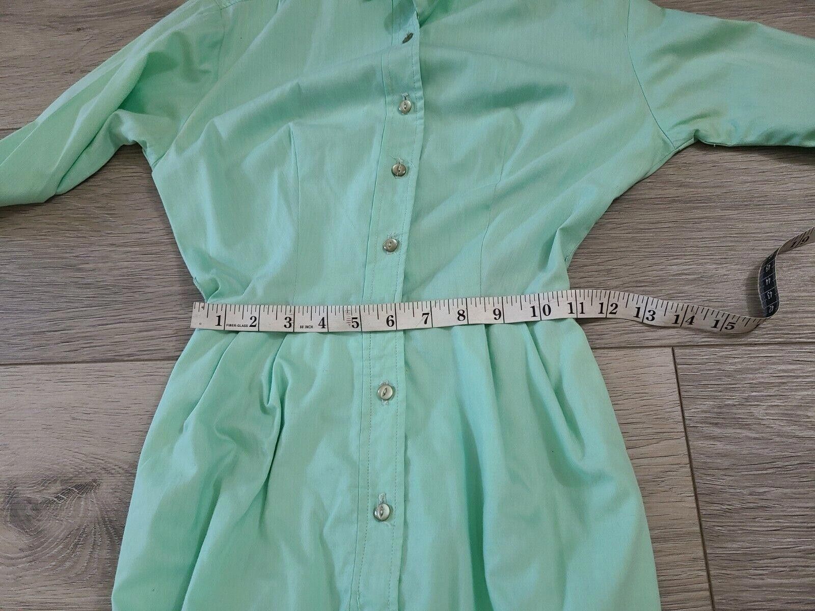 Designer Vintage Dress 50s 60s Mint Green Vanity Fair Sz 5 XS pencil Size XS / US 0-2 / IT 36-38 - 10 Thumbnail