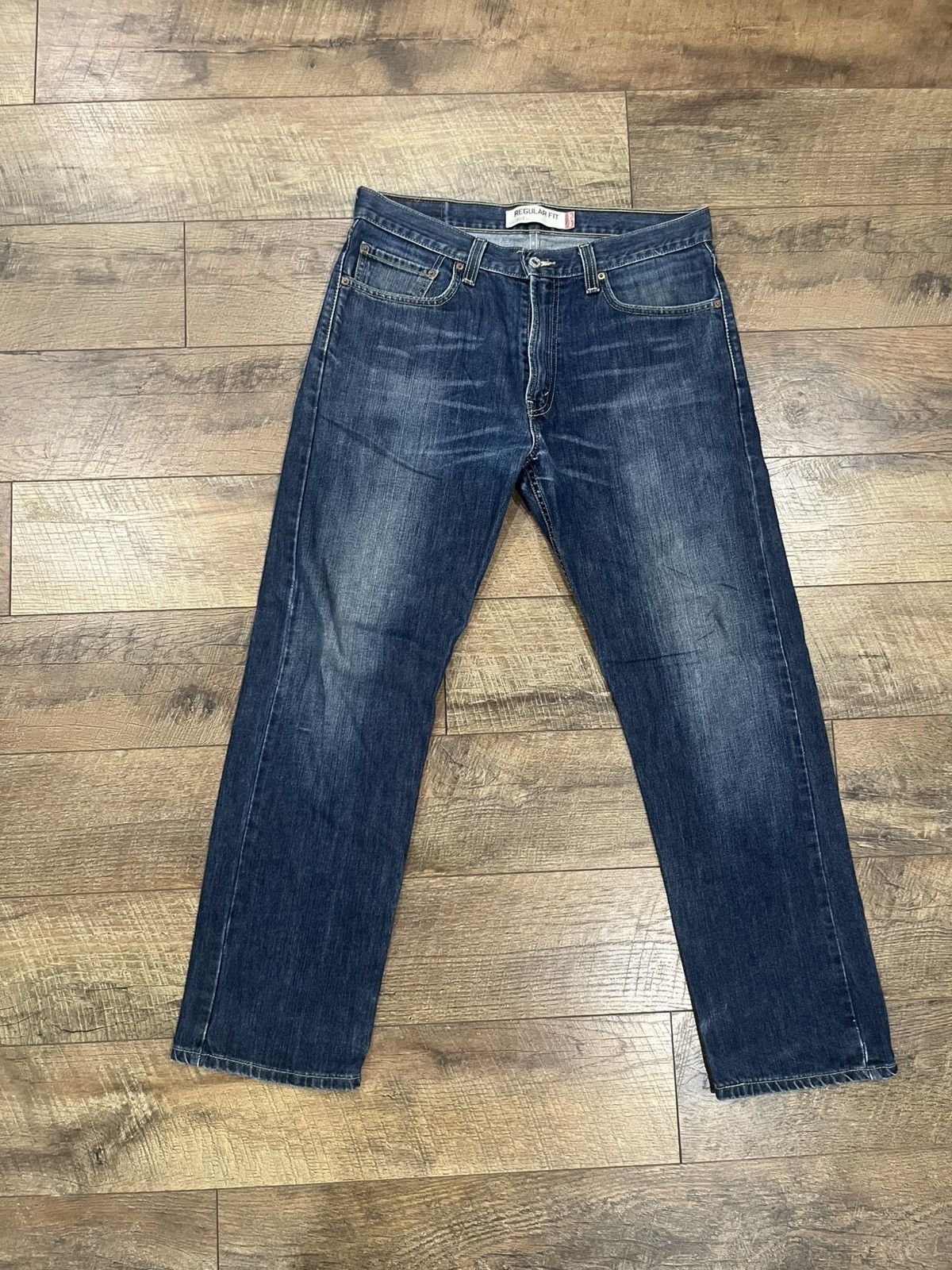 Levi's Vintage Y2k Levis 505 Blue Jeans Regular Fit - 33x30 Size US 33 - 2 Thumbnail