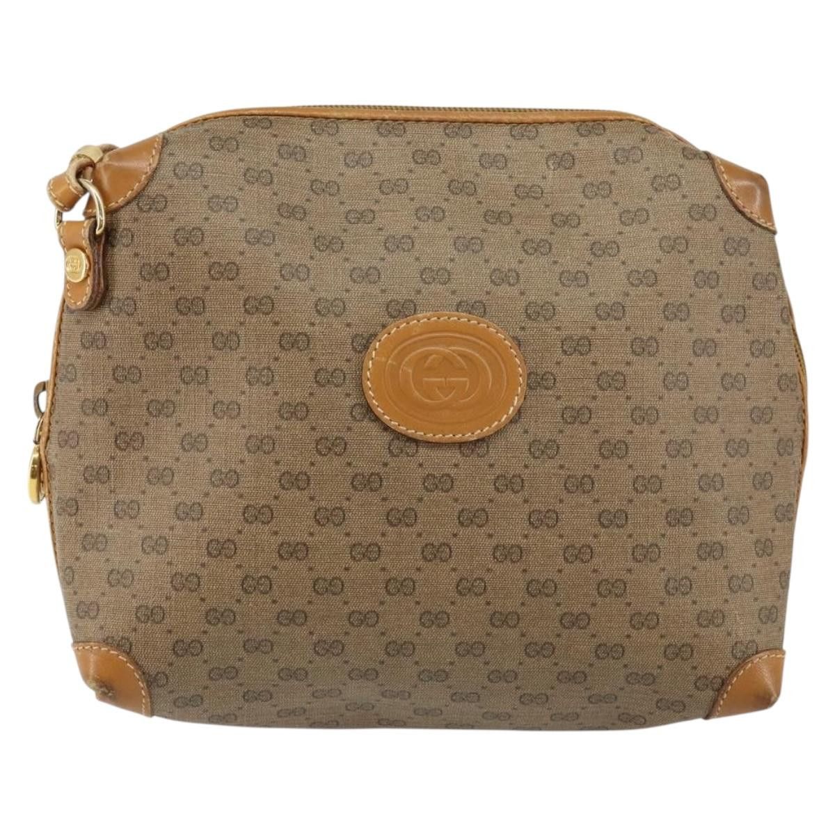 Gucci GUCCI Micro GG Canvas Shoulder Bag Pvc Leather Brown Size ONE SIZE - 2 Thumbnail