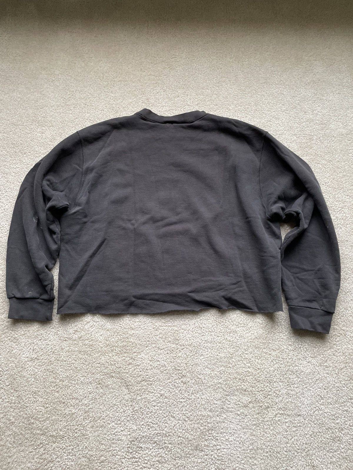 Nike × Vintage Cropped Nike Swoosh Sweatshirt Size US XL / EU 56 / 4 - 2 Thumbnail