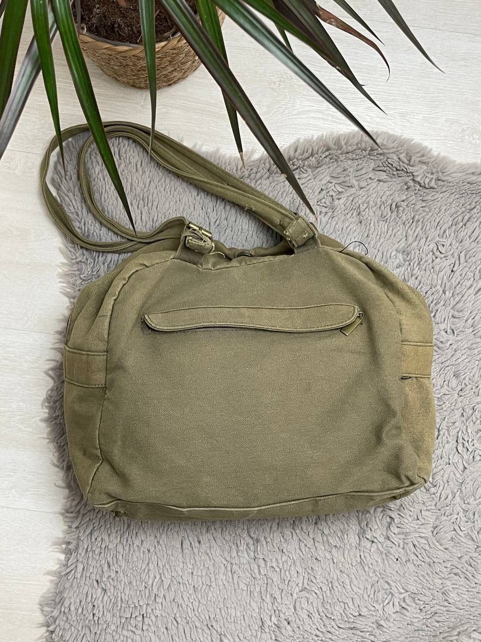 Japanese Brand × Vintage Vintage 90’s Bag Khaki Colour Diesel Style Avantgarde Size ONE SIZE - 4 Thumbnail
