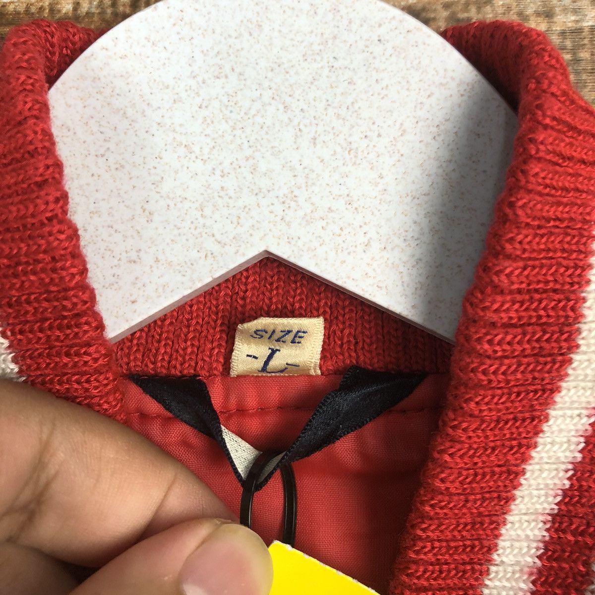 Japanese Brand Japan vintage plain Red Bomber varsity Jacket #A1756 Size US M / EU 48-50 / 2 - 10 Thumbnail