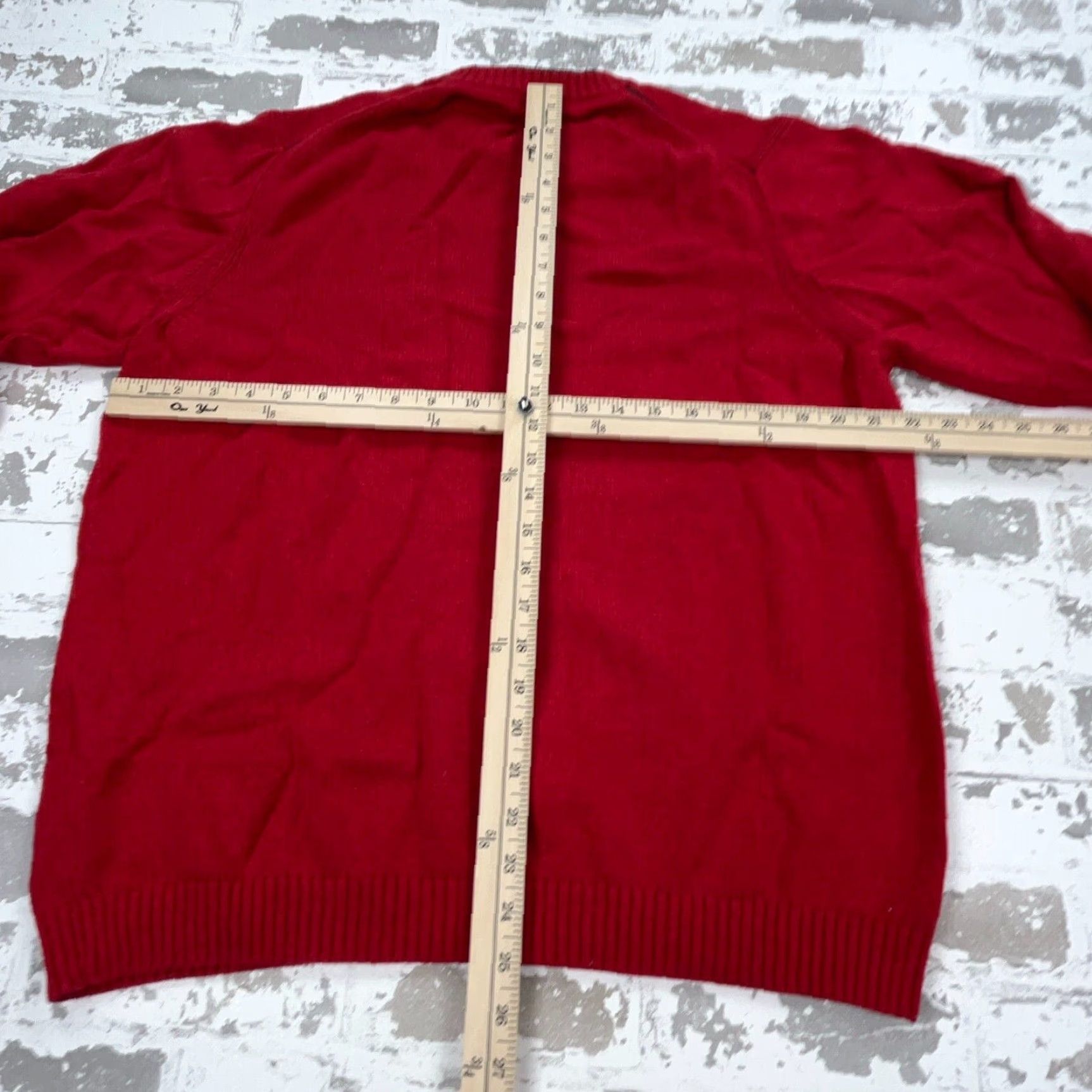 Tommy Hilfiger Tommy Hilfiger Sweater Mens Large Red Crew Neck Knit Pullover Classic Logo All Seasons Size US L / EU 52-54 / 3 - 7 Thumbnail