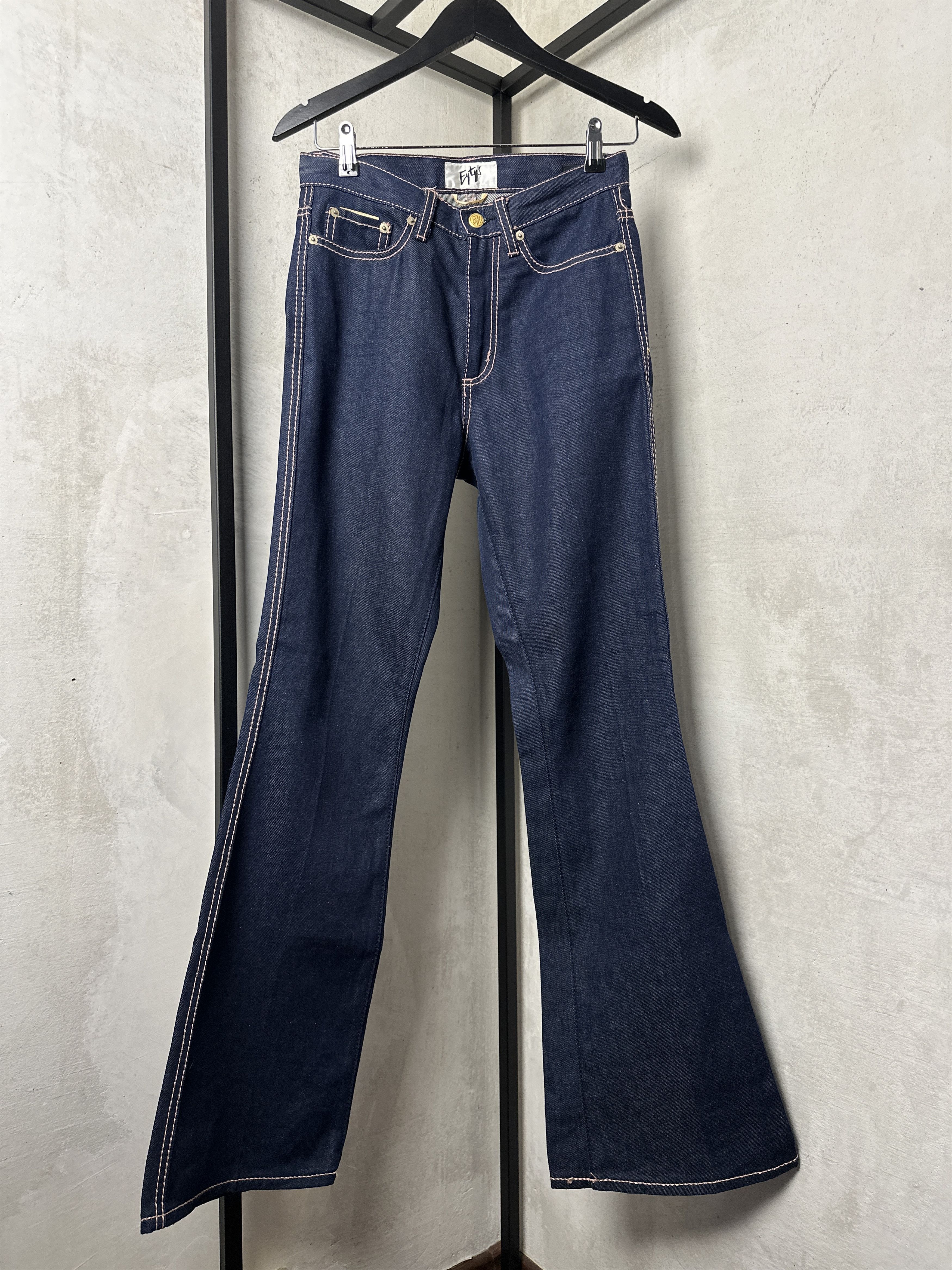 Eytys Eytys Oregon High Waisted Flared Jeans In Blue Size 26" / US 2 / IT 38 - 15 Thumbnail