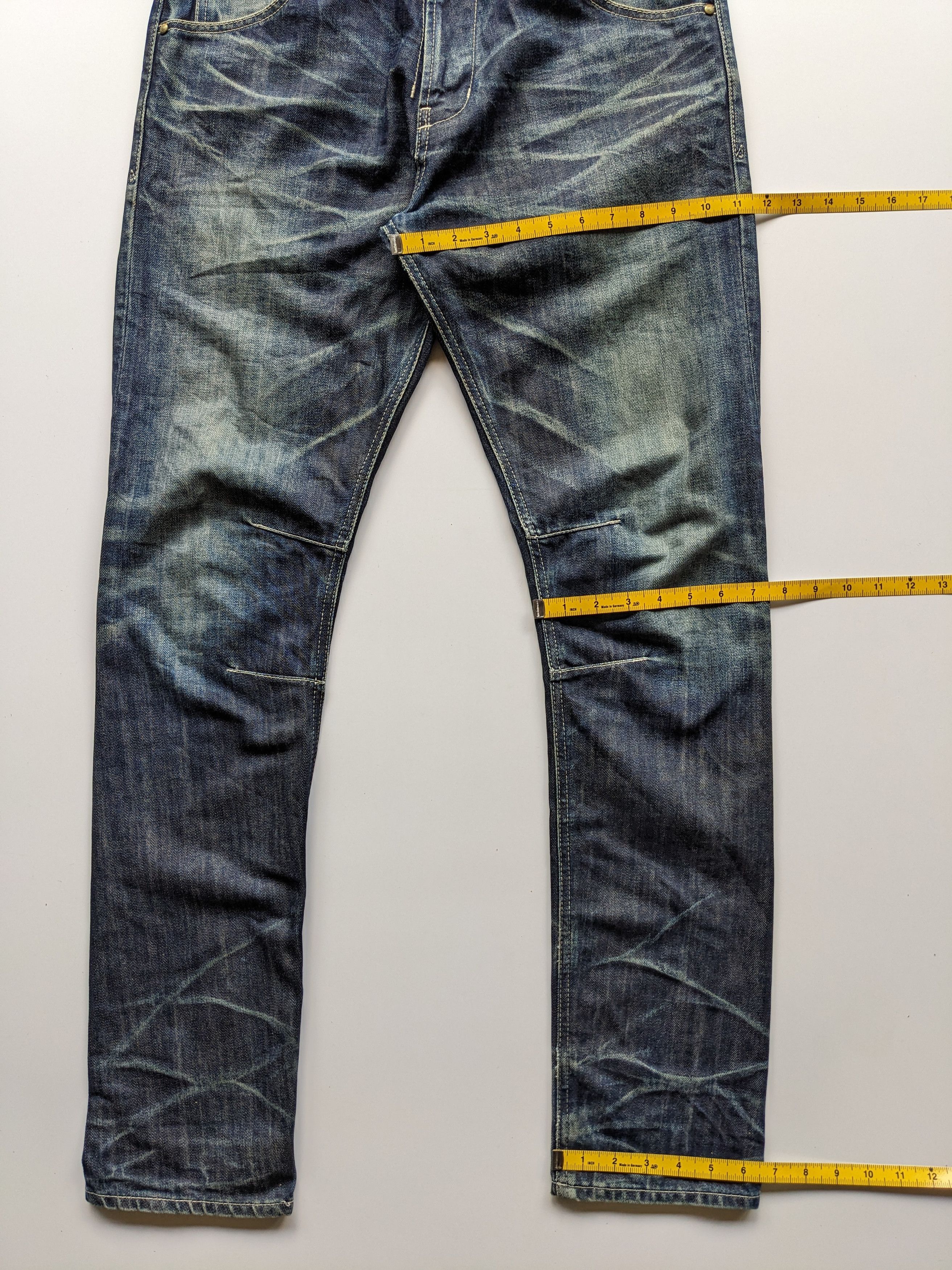 Japanese Brand × Jean × Vanquish Vanquish faded clawmark curve leg jeans Size US 33 - 8 Thumbnail