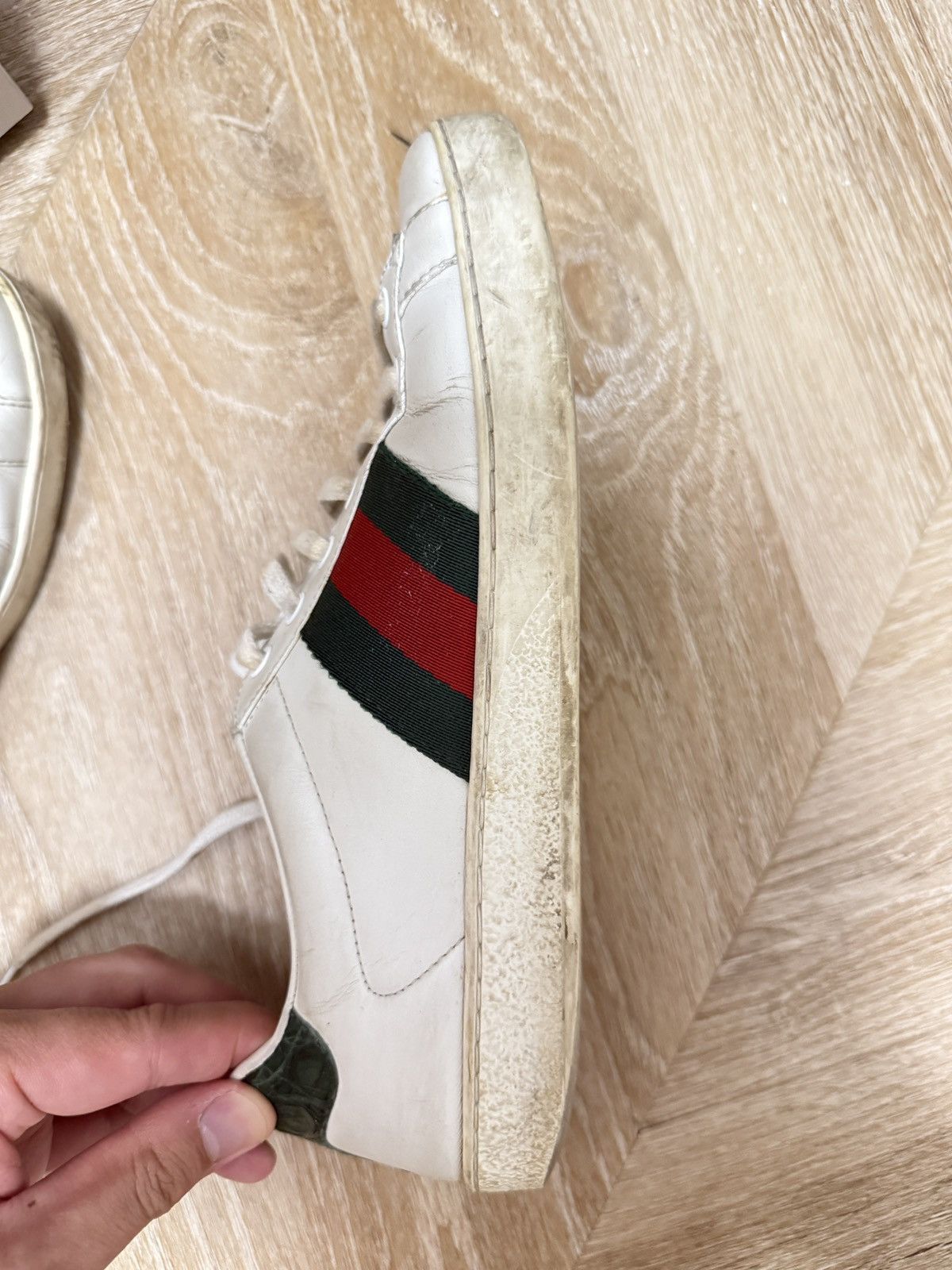 Gucci Men's Gucci Ace sneaker with Web US 7 Size US 7 / EU 40 - 9 Thumbnail