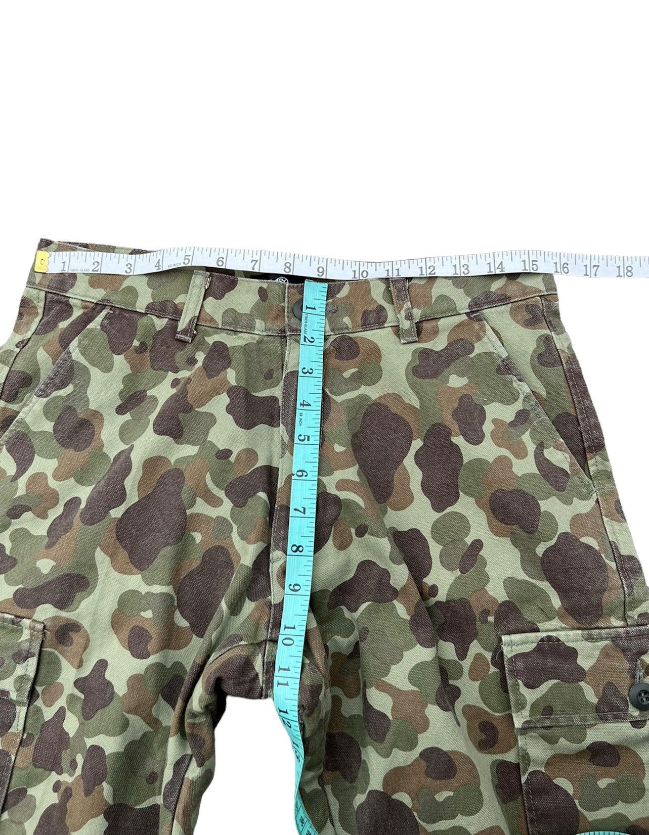 Vintage Vintage Larry Pgc Japan Camouflage Flare Cargo Trouser Size US 31 - 3 Thumbnail
