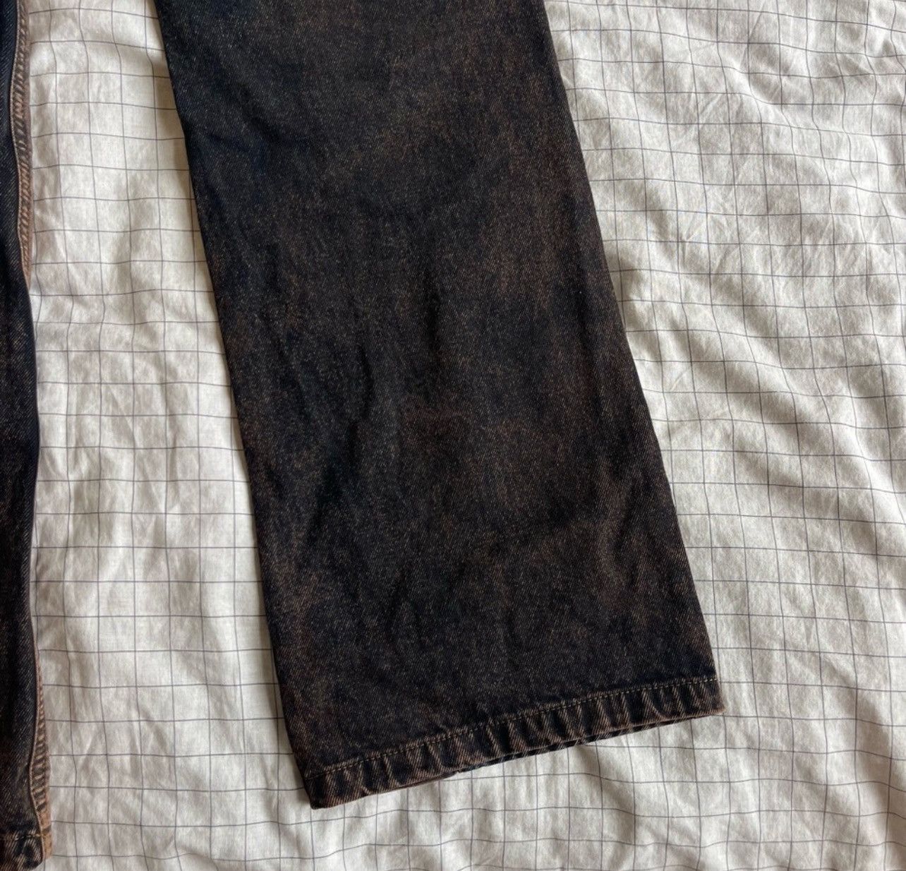 Bdg BDG Urban Outfitters Brown and Black Patchwork cowboy Jeans Size 26" / US 2 / IT 38 - 7 Thumbnail