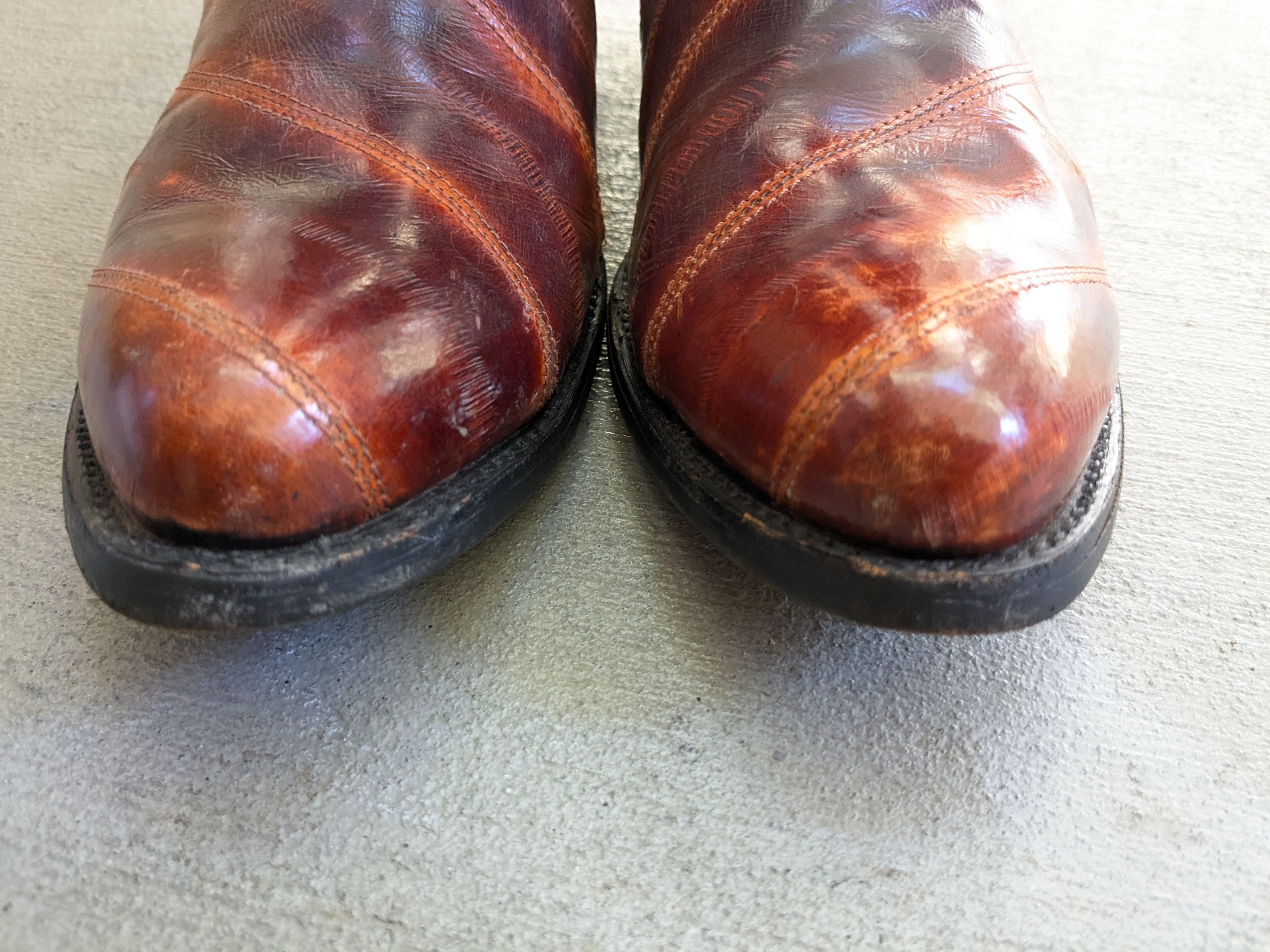Vintage Vintage Cowboy Boots Eel Leather Brown Black 10 Western Size US 10 / EU 43 - 2 Thumbnail