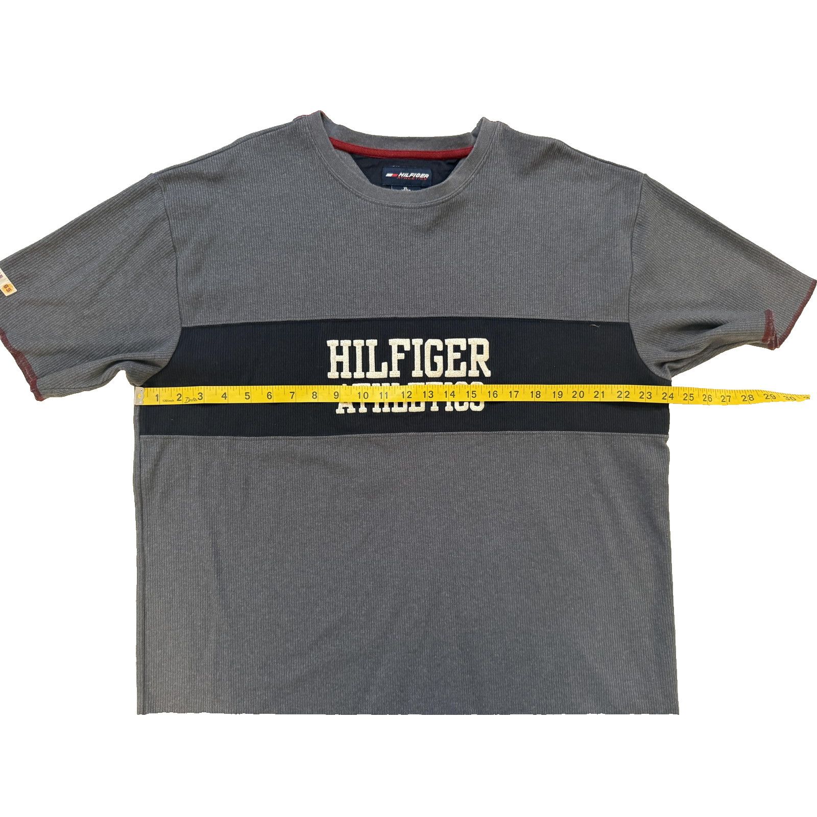 Tommy Hilfiger Vintage Tommy Hilfiger Athletics TShirt XL Gray Black 90s Size US XL / EU 56 / 4 - 5 Thumbnail