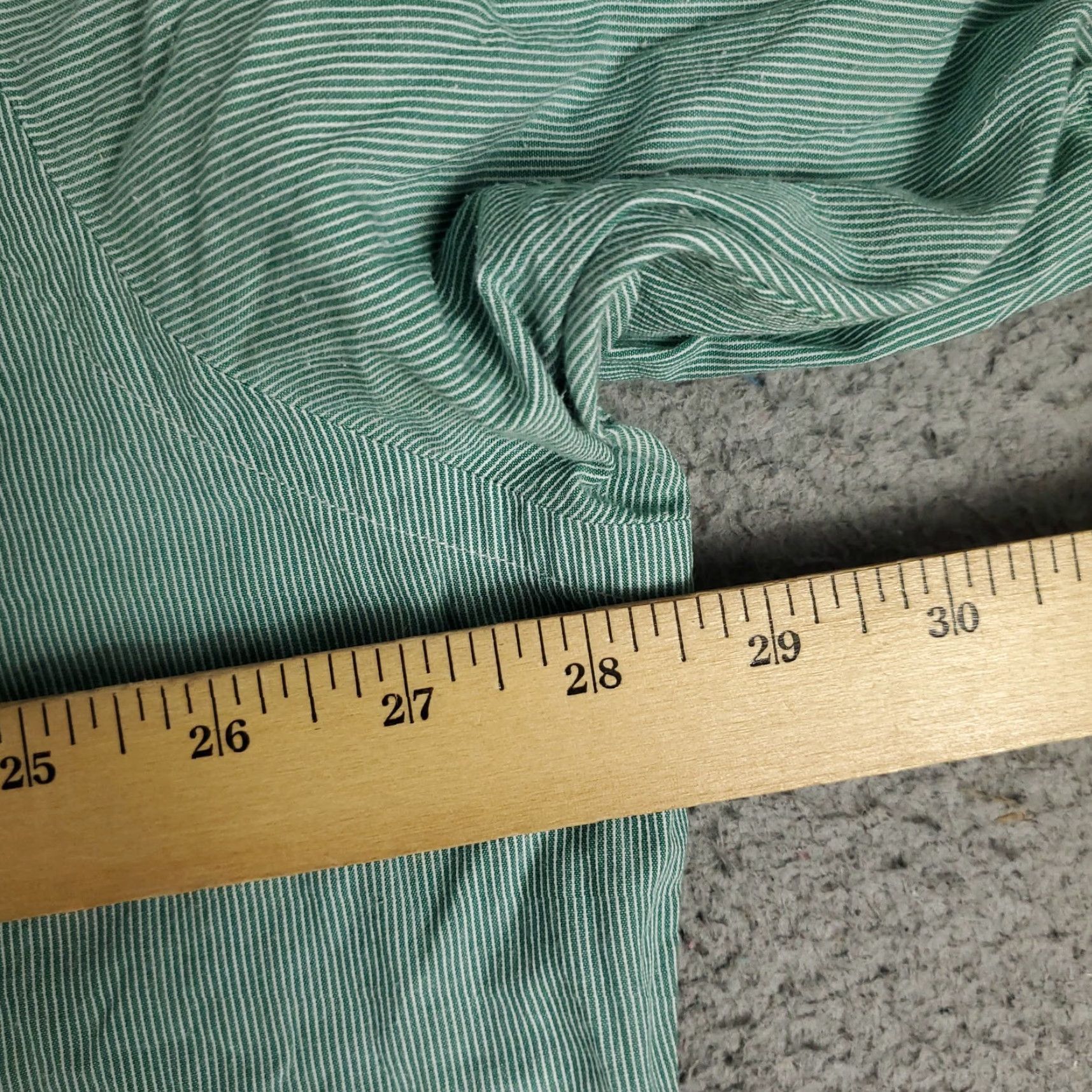 Ralph Lauren Ralph Lauren Dress Shirt Men's 18 Green Pony Button-Down Long Sleeve Non-Iron 100% Cotton Regular Size 18 Mens Size 48R - 7 Thumbnail
