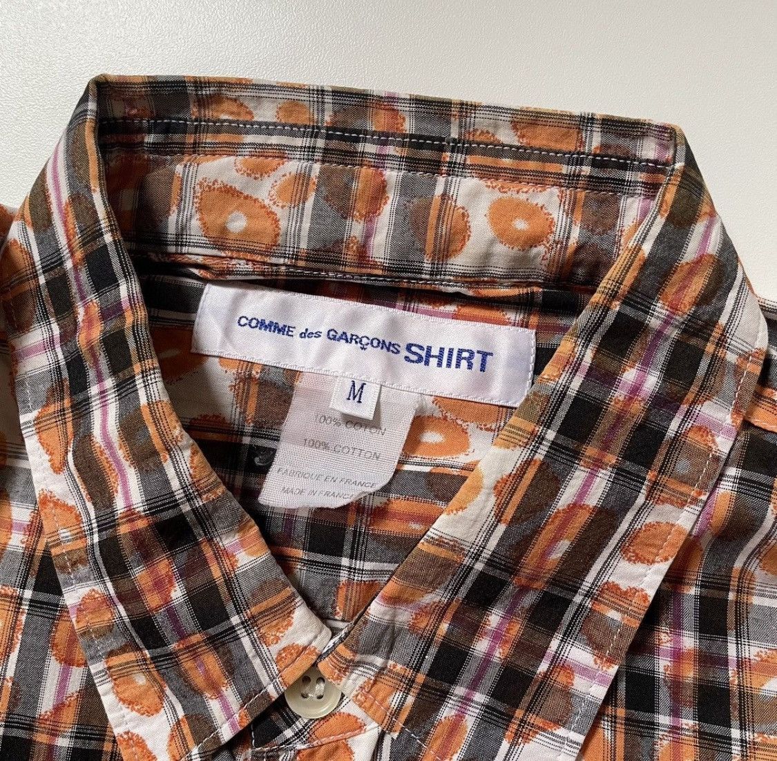 Comme des Garcons Vintage CDG SHIRT multi pattern shirt Size US M / EU 48-50 / 2 - 3 Thumbnail