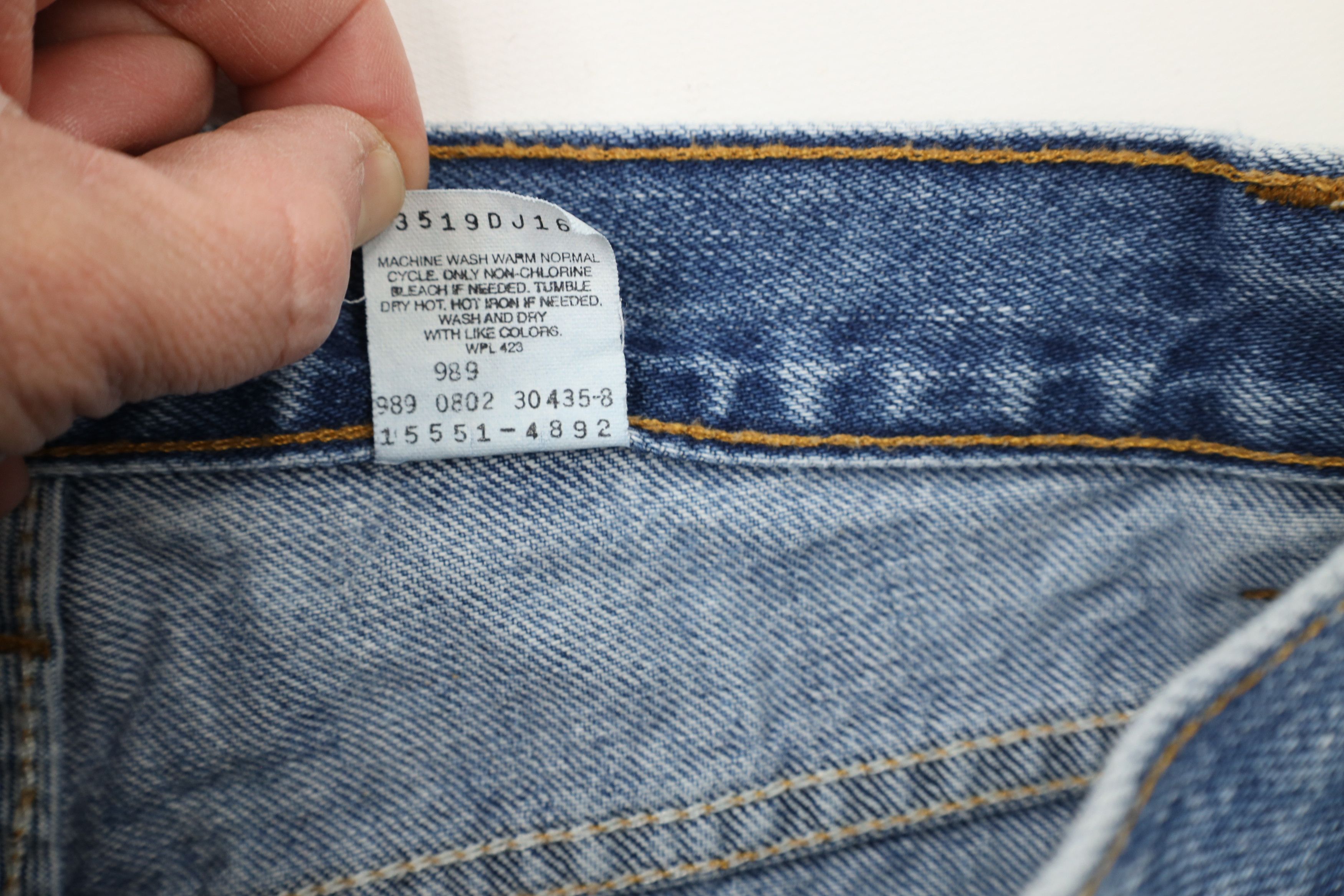 Levi's × Vintage Vintage Y2K 2002 Levis 550 Fit Tapered Leg Denim Jeans Size 34" / US 12 / IT 48 - 9 Thumbnail