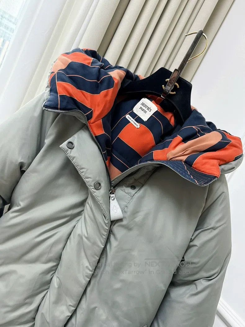 Hermes Hermes Sage gray smoky color ski down jacket Size XS / US 0-2 / IT 36-38 - 3 Thumbnail