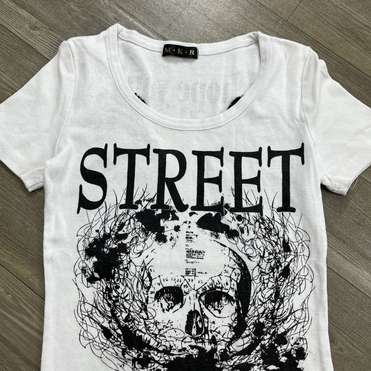 Japanese Brand 💀M.K.R Street Legends Skull Punk Gothic Grunge Lgb Style Tee Size S / US 4 / IT 40 - 3 Thumbnail