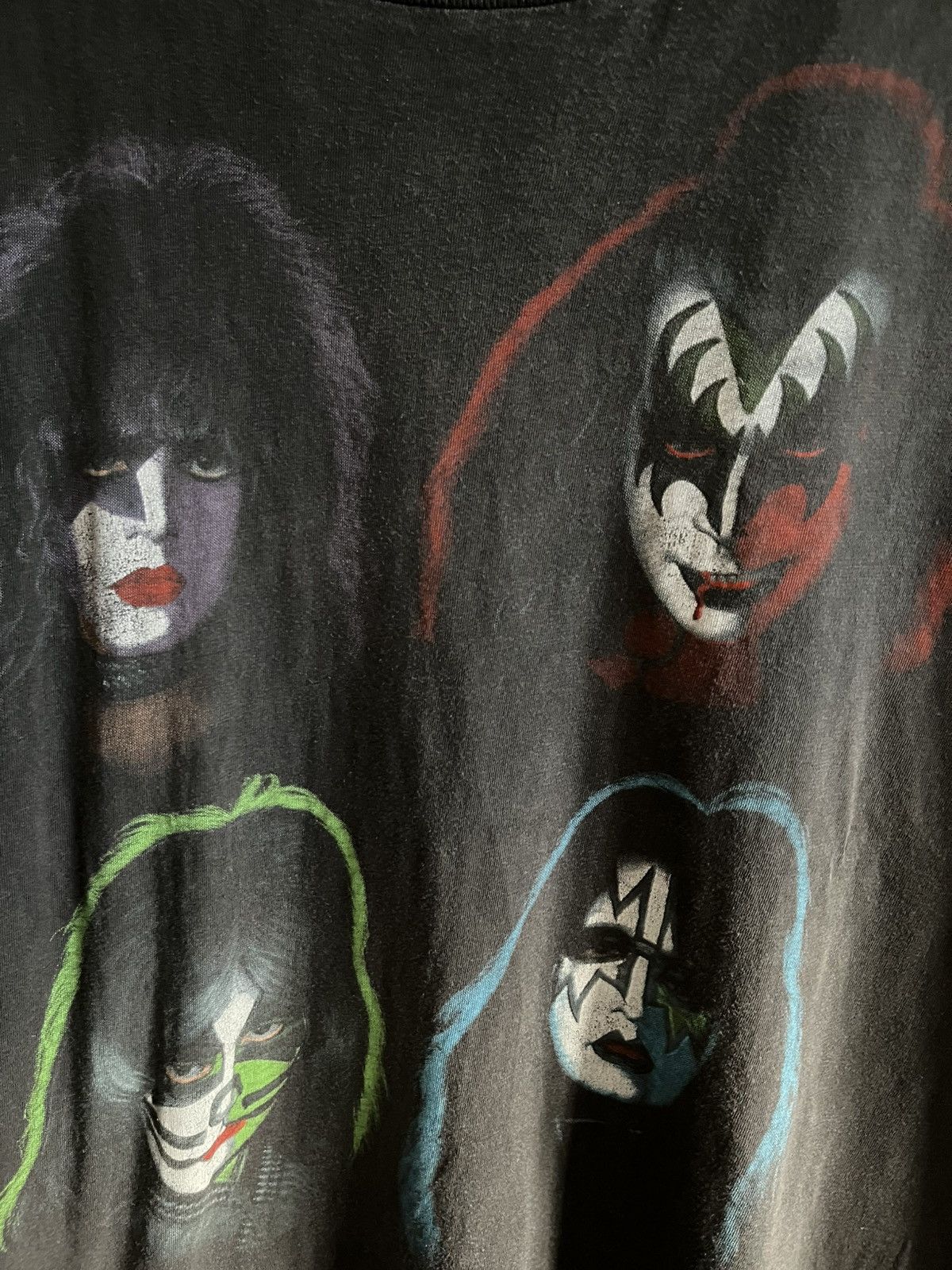 Band Tees × KISS × Vintage Vintage 90s Kiss Band Shirt Faded XL 1991 Winterland Size US XL / EU 56 / 4 - 4 Thumbnail