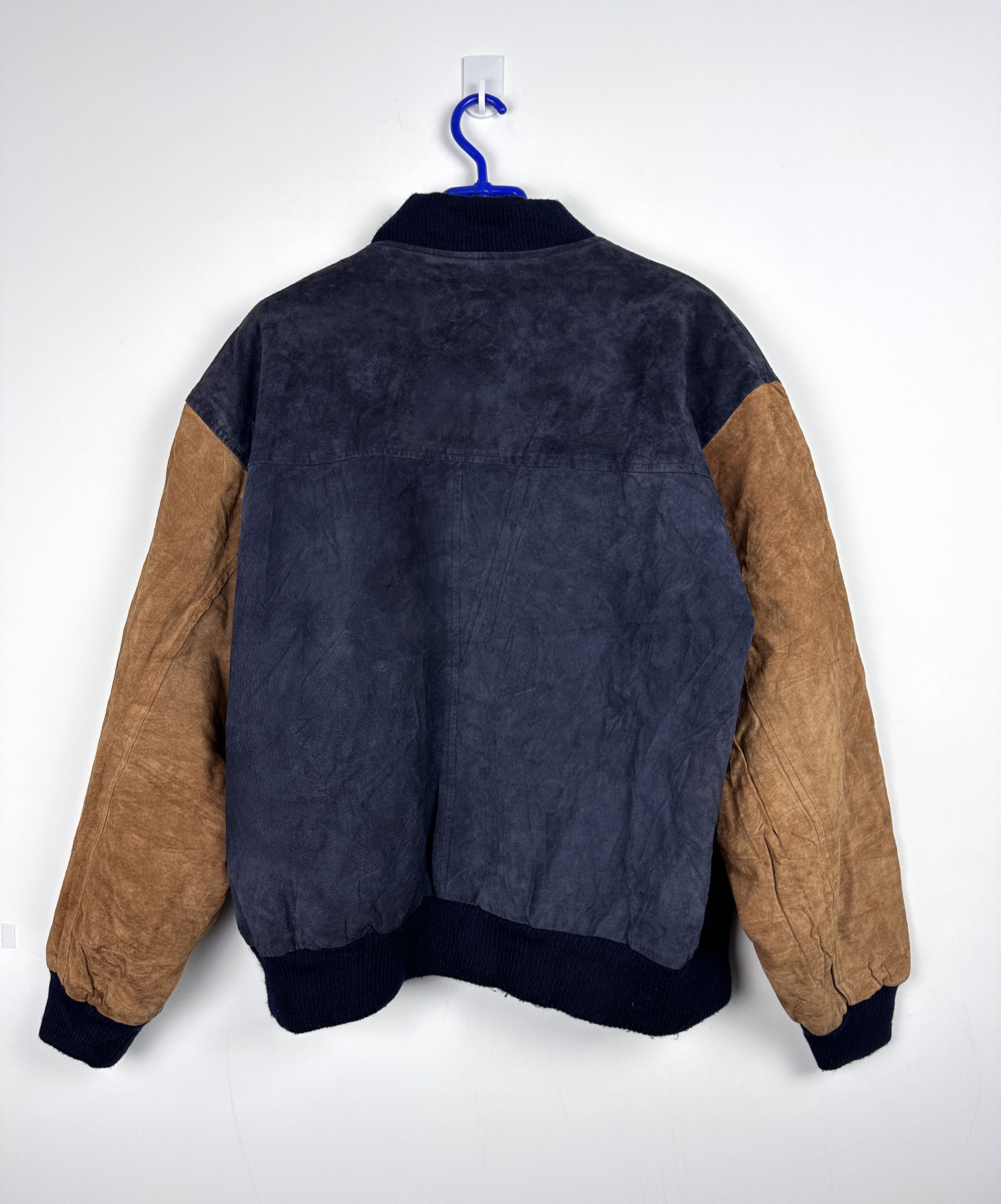 Vintage Vintage leather bomber jacket 90s y2k college varsity Size US L / EU 52-54 / 3 - 7 Thumbnail