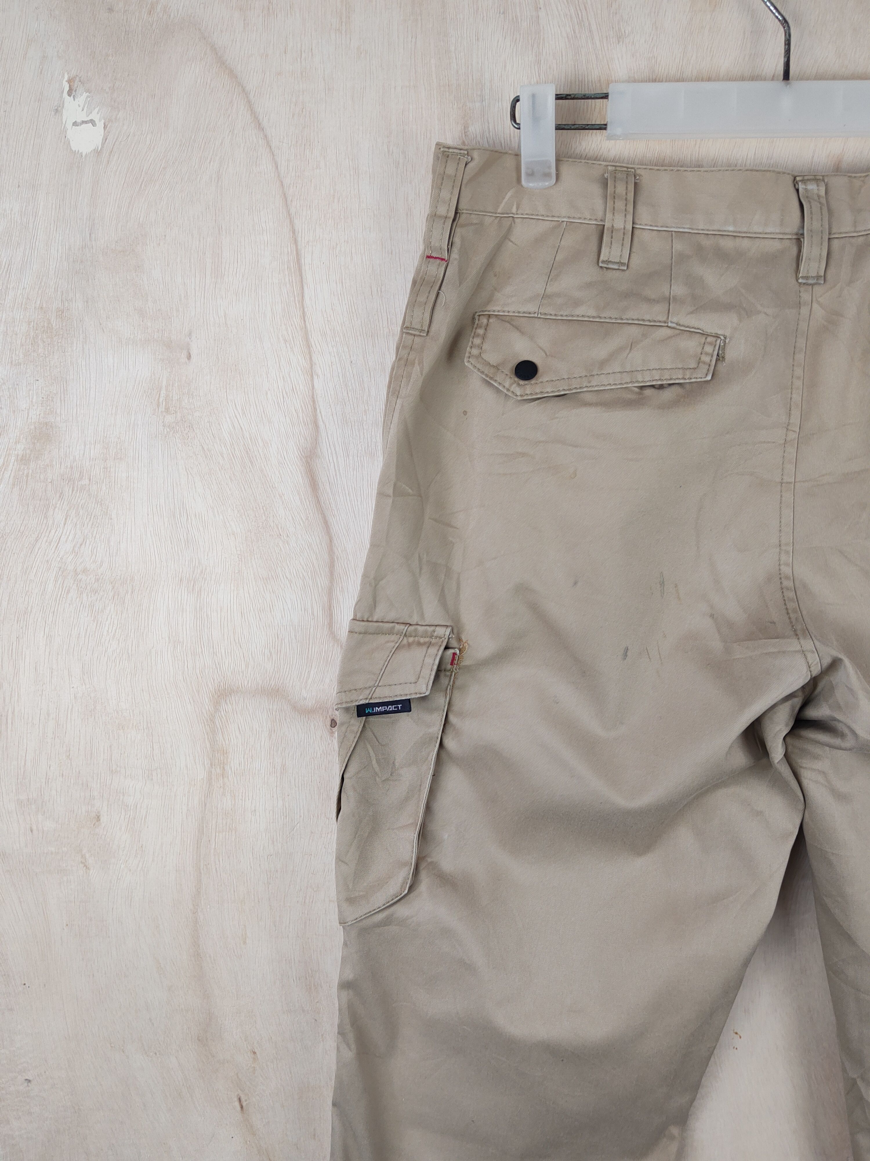Japanese Brand W.Impact Brown Multipocket Tactical Cargo Pants #S2486 Size US 33 - 11 Thumbnail