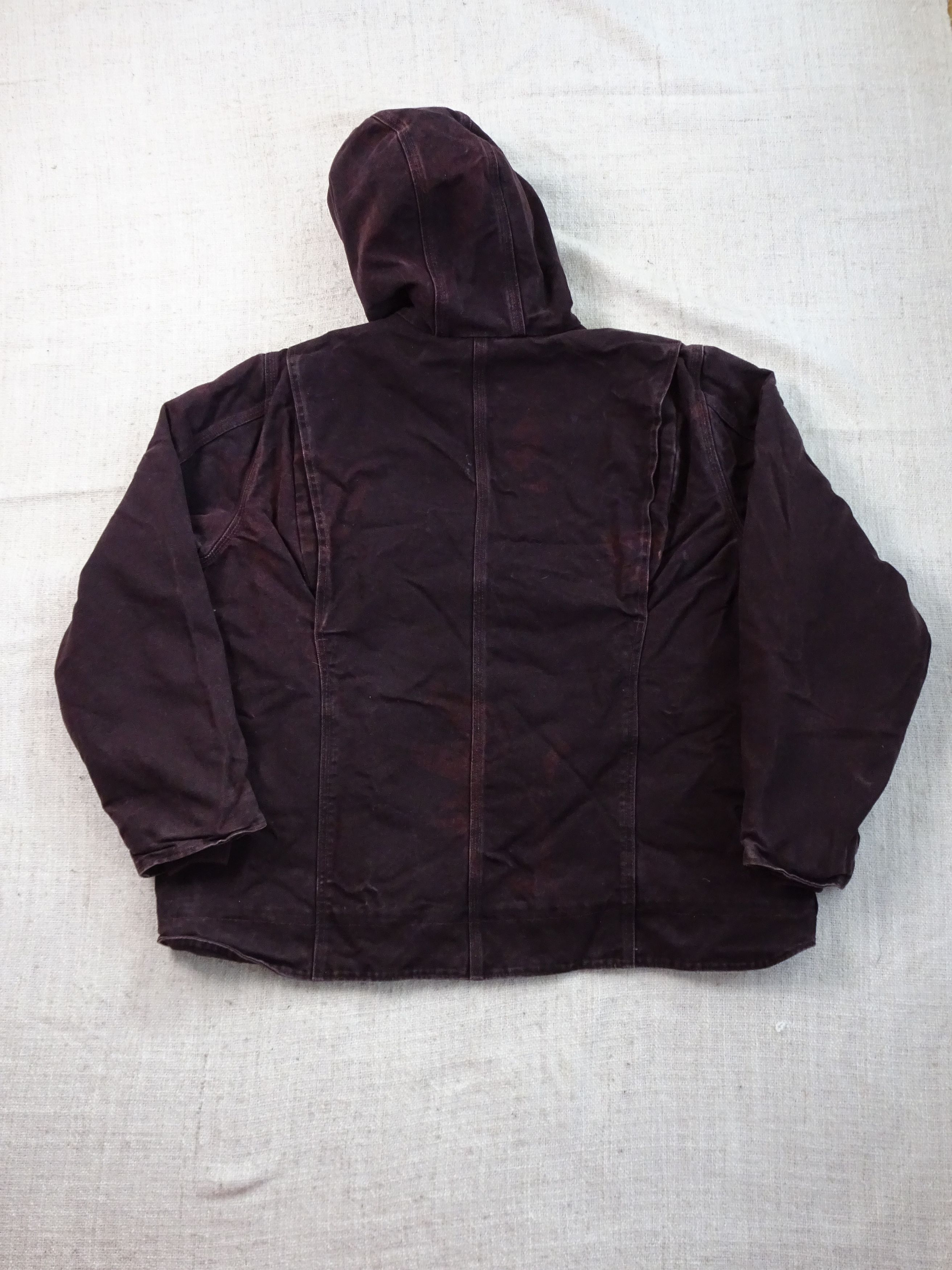 Carhartt Vtg Carhartt Women’s Purple Hooded Active Jacket Workwear Size XXL / US 16-18 / IT 52-54 - 7 Thumbnail