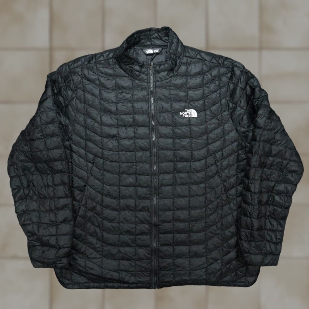 The North Face Jacket Mens 2XL Black Thermoball Full Zip Puffer Pockets
