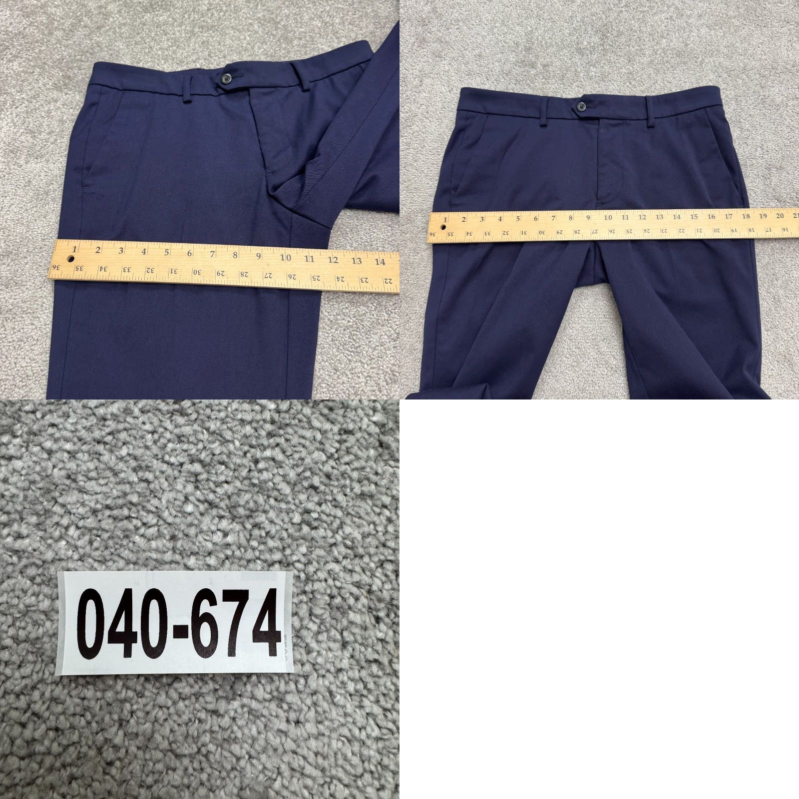 Mizzen+Main Mizzen+Main Dress Pants Men 30 Navy Blue Flat Front Straight Leg Casual Workwear Pants Regular Size 30 Blue Boys Mens Womens Size US 30 / EU 46 - 10 Thumbnail