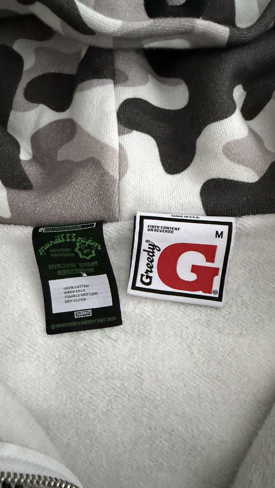 Greedy Unit × murd333r.fm Murd333r.fm Camo Hoodie Size US M / EU 48-50 / 2 - 5 Thumbnail