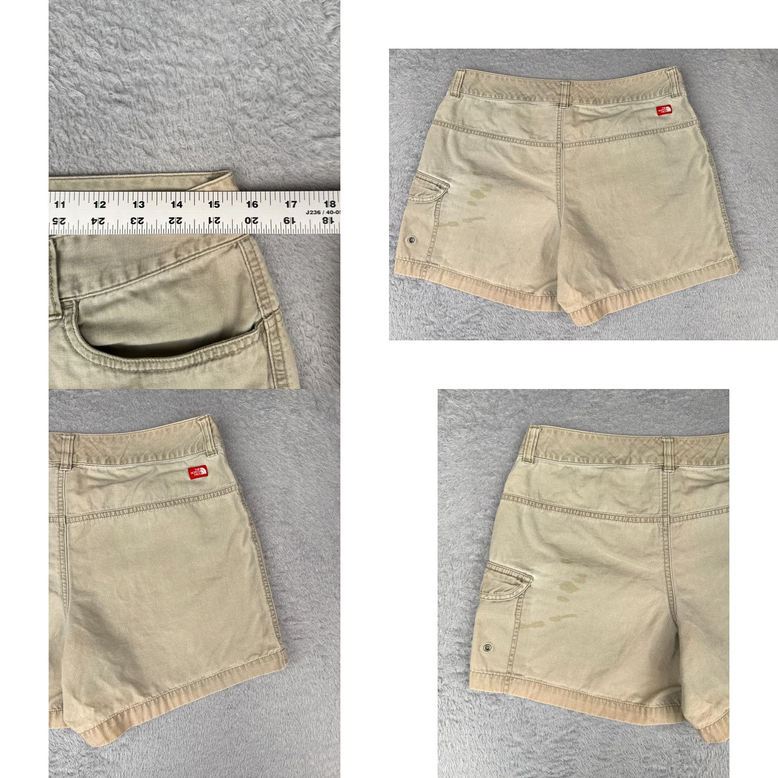 The North Face The North Face Shorts Womens 10 Beige Cargo 100% Cotton Hike Camp Fishing 32x6 Size 32" / US 10 / IT 46 - 9 Thumbnail
