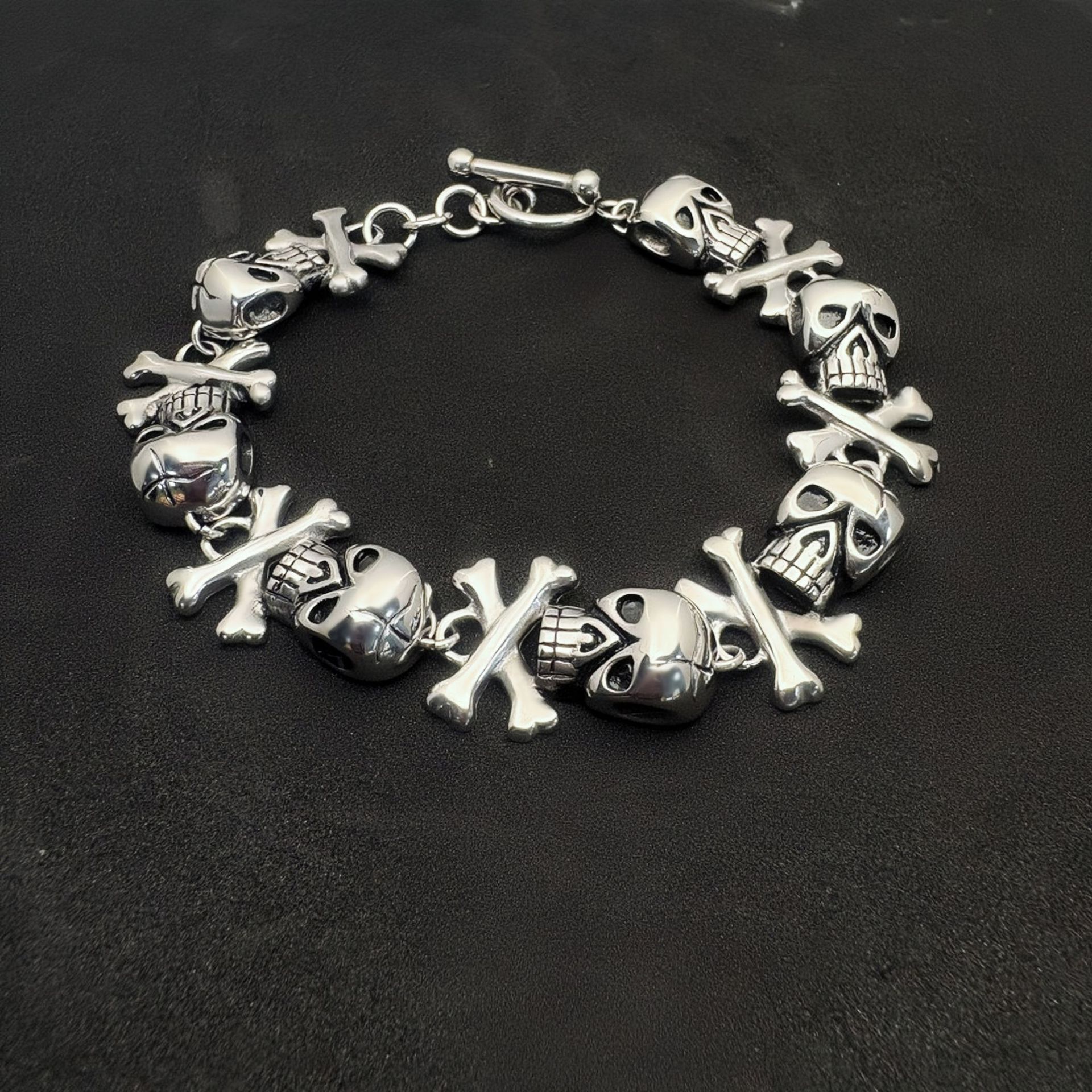 Jewelry Skull Hip-hop Bracelet Y2K Punk Chain Gotch Bracelets Chains Size ONE SIZE - 4 Thumbnail