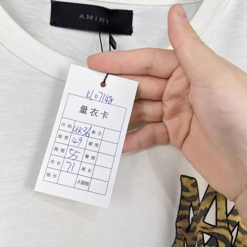 Amiri Amiri New leopard print letter short sleeves 2506-Nextarrow Size US M / EU 48-50 / 2 - 7 Thumbnail