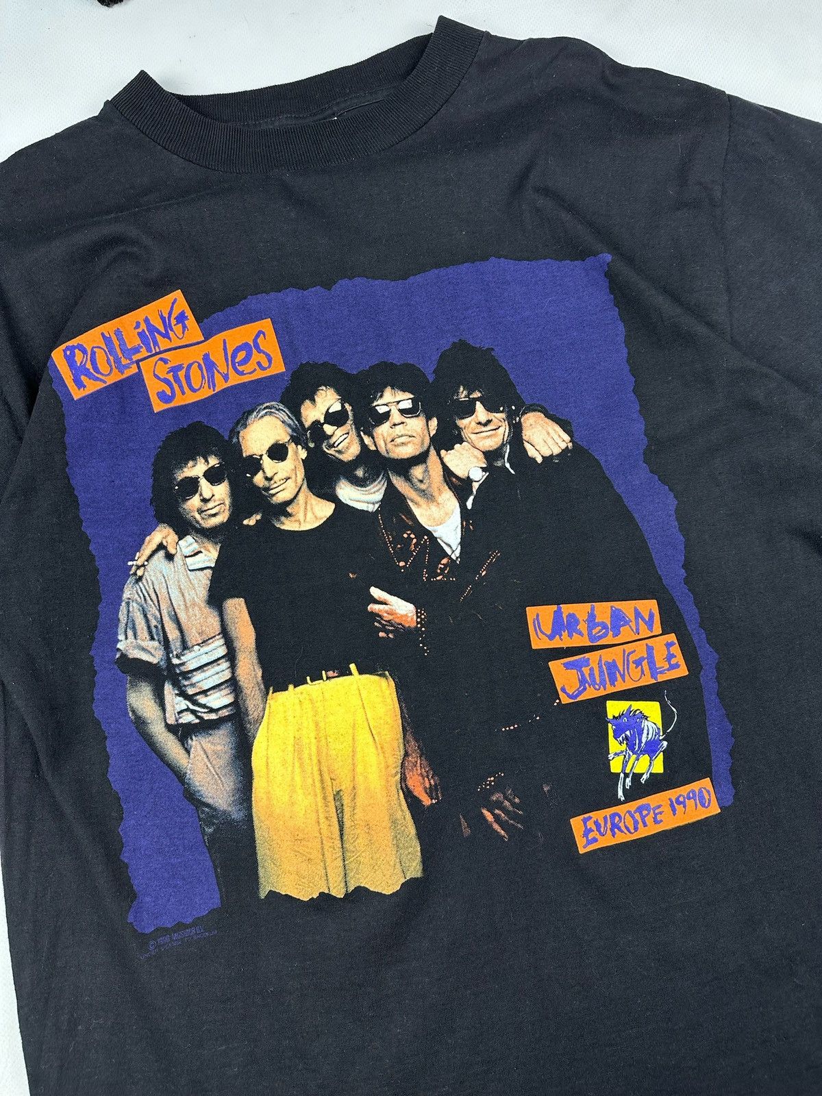 Hanes × The Rolling Stones × Vintage Vintage Rolling Stones tShirt Tour 1990 tee Size US M / EU 48-50 / 2 - 5 Thumbnail
