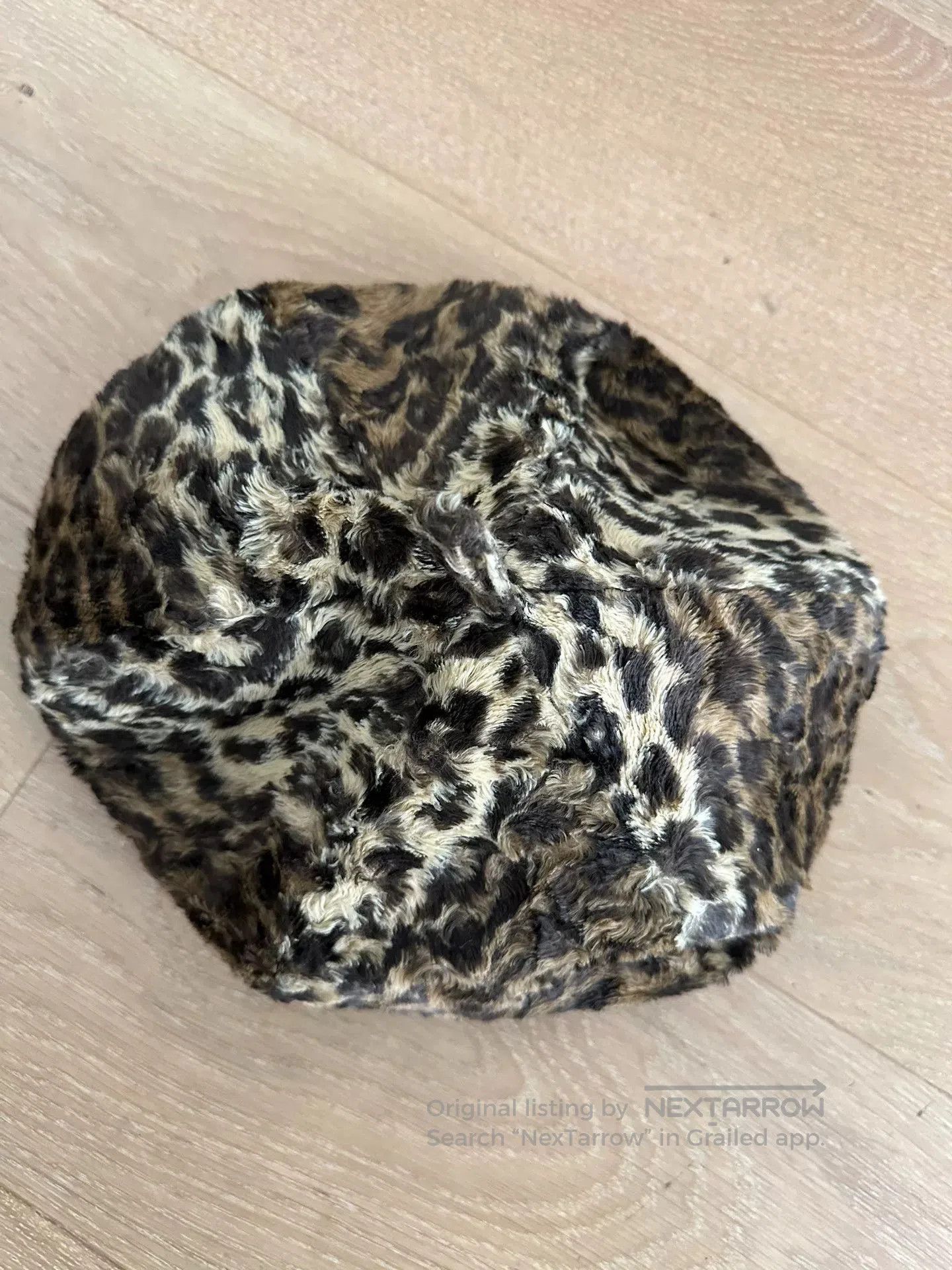 Vintage British 70s Punk Leopard Print Octagonal Hat. Size ONE SIZE - 2 Thumbnail
