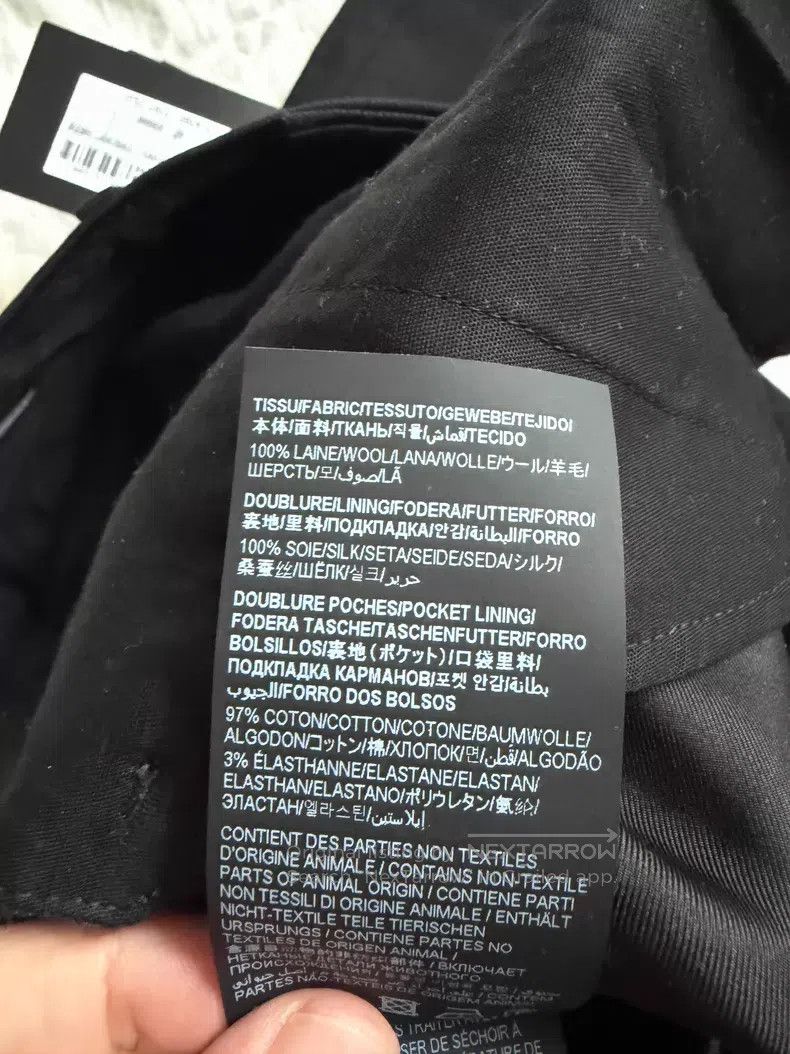 Saint Laurent Paris Saint Laurent Paris Basic Black Trousers Size US 34 / EU 50 - 6 Thumbnail