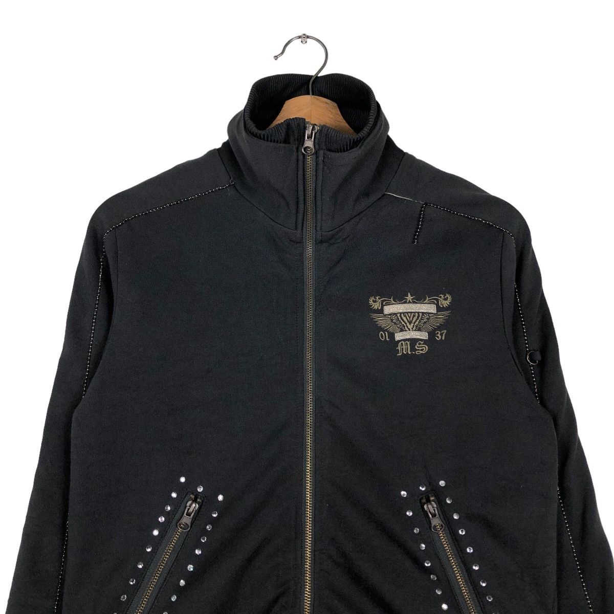 Japanese Brand 🔥Vintage Biker Jacket Midas Punk Design Over Print Big Logo Size US S / EU 44-46 / 1 - 3 Thumbnail