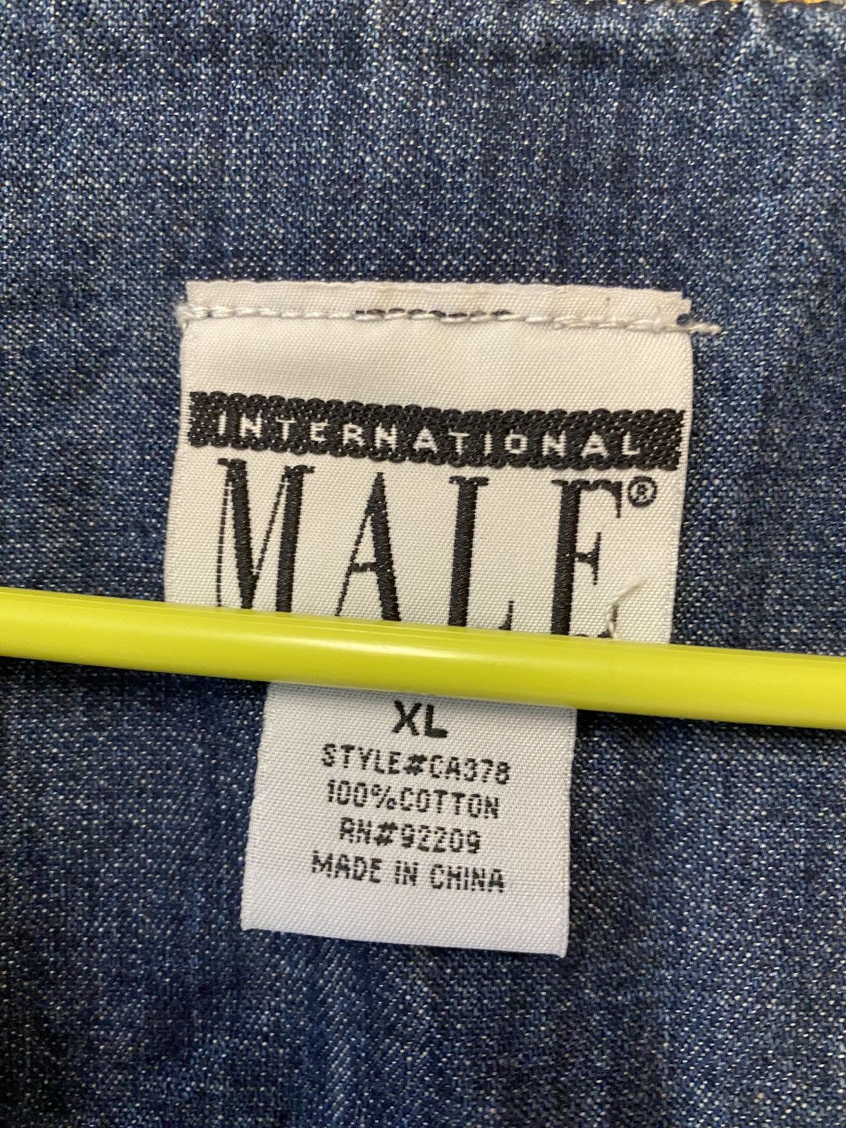 Vintage International Male Denim Vest Size US XL / EU 56 / 4 - 7 Thumbnail