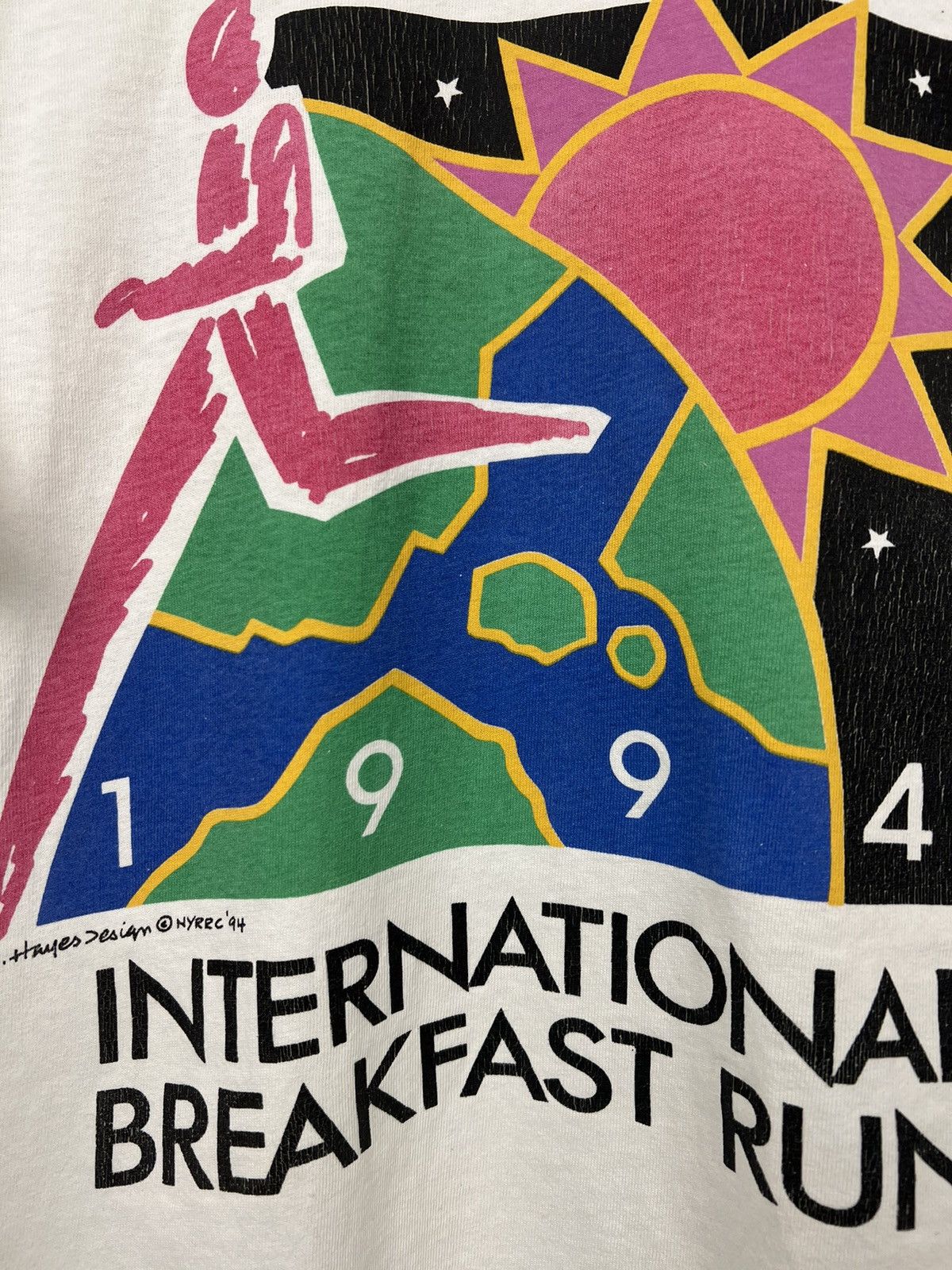 Vintage NYRRC International Breakfast Run 1994 Tee Size US XL / EU 56 / 4 - 3 Thumbnail