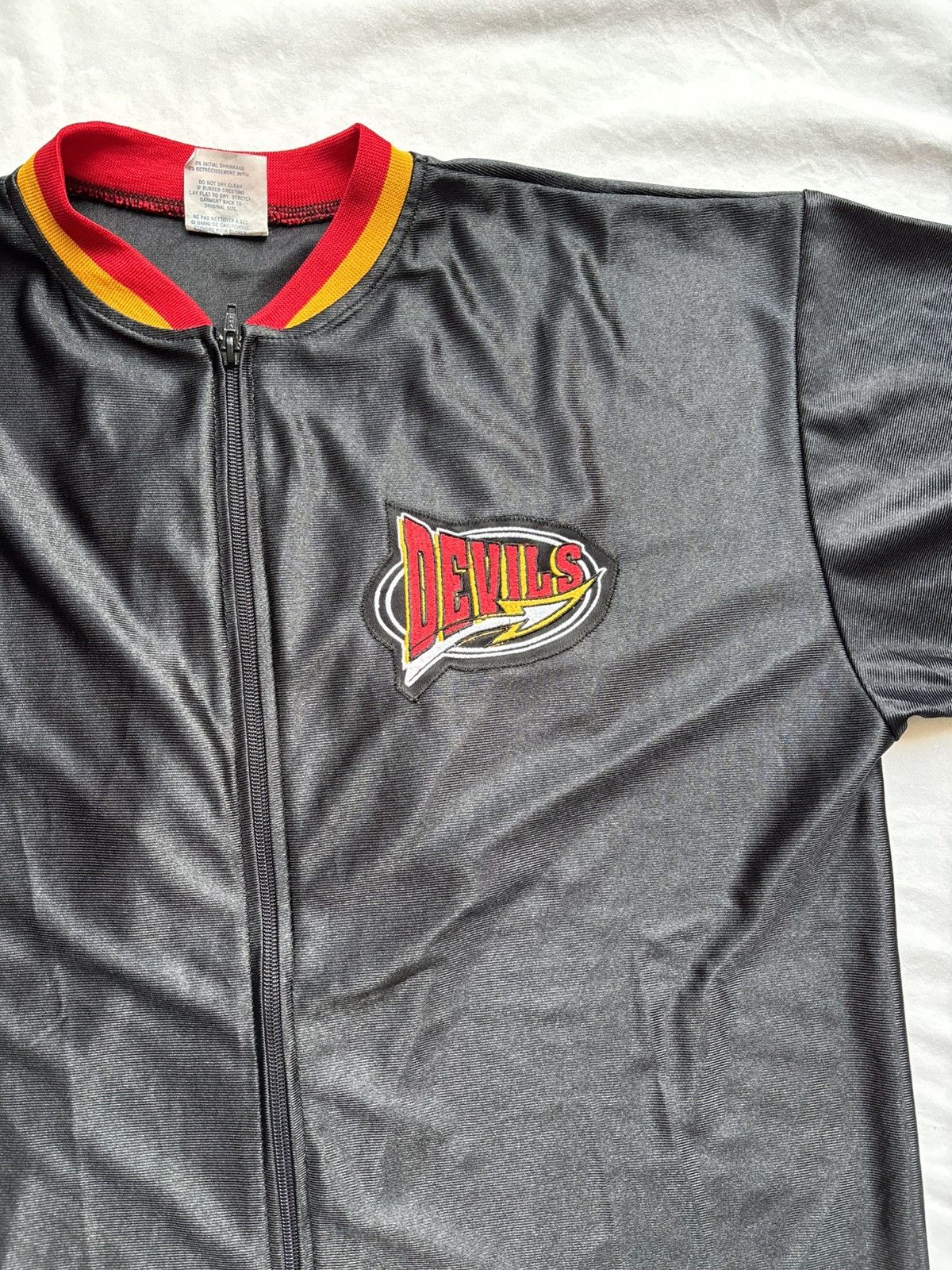Other Vintage Devils Zip-Front Baseball Jersey – Made in Canada Size US XL / EU 56 / 4 - 2 Thumbnail