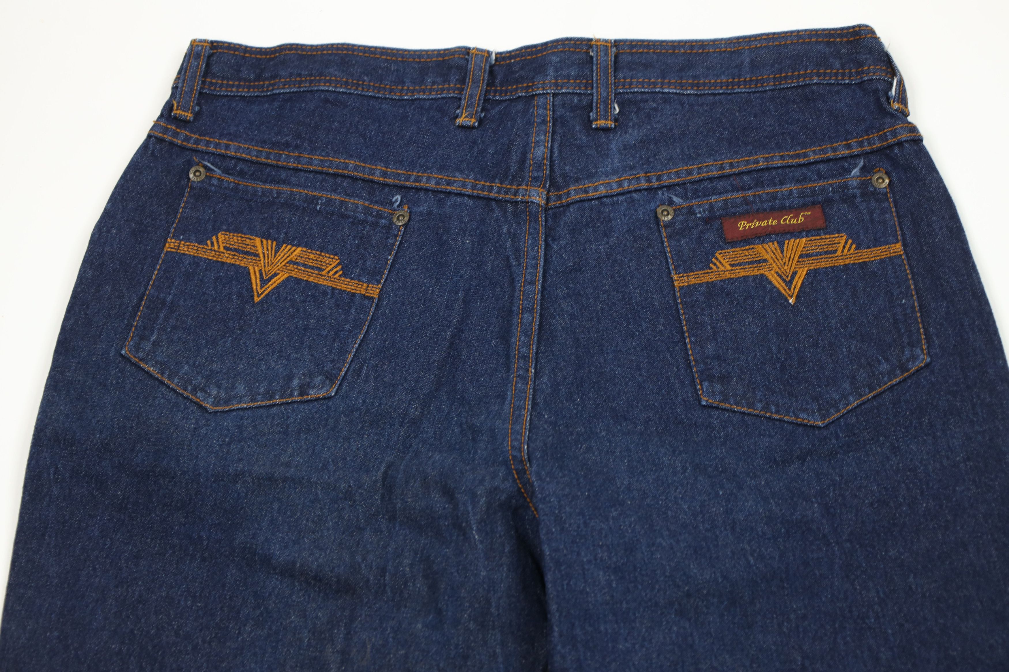 Vintage Vintage 70s Streetwear Flared Wide Leg Denim Jeans Blue USA Size US 34 / EU 50 - 11 Thumbnail