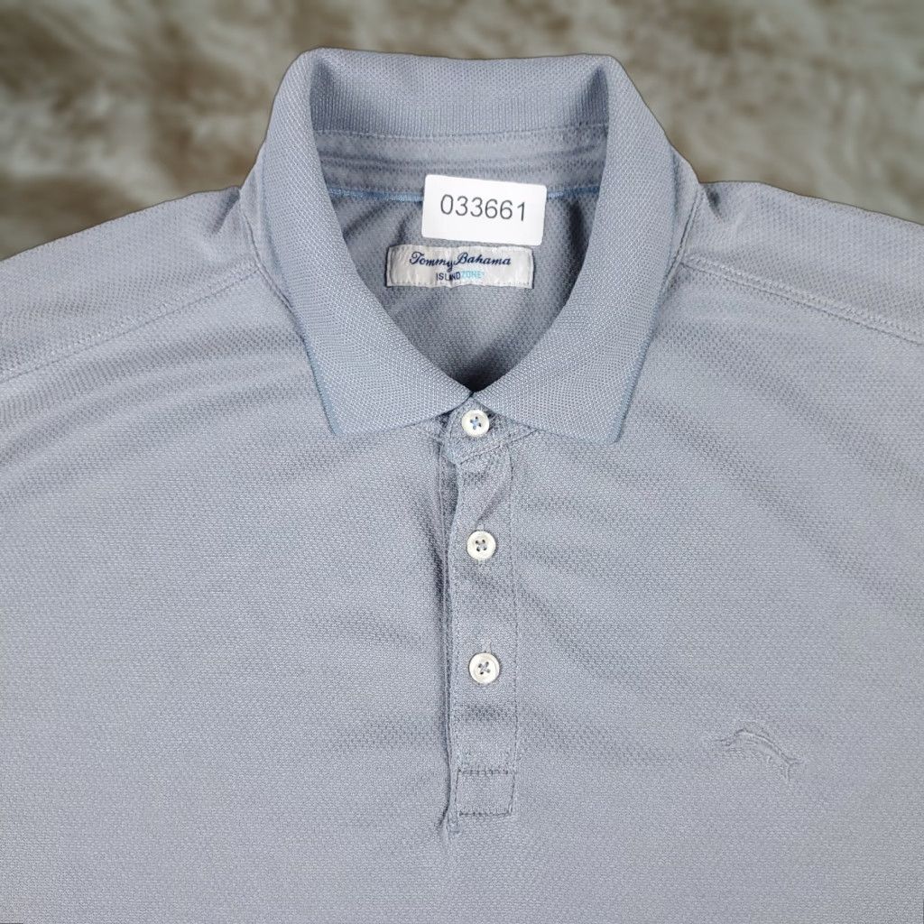 Tommy Bahama VINTAGE Tommy Bahama Polo Shirt Mens XL Gray Marlin Casual Short Sleeve Size US XL / EU 56 / 4 - 1 Thumbnail