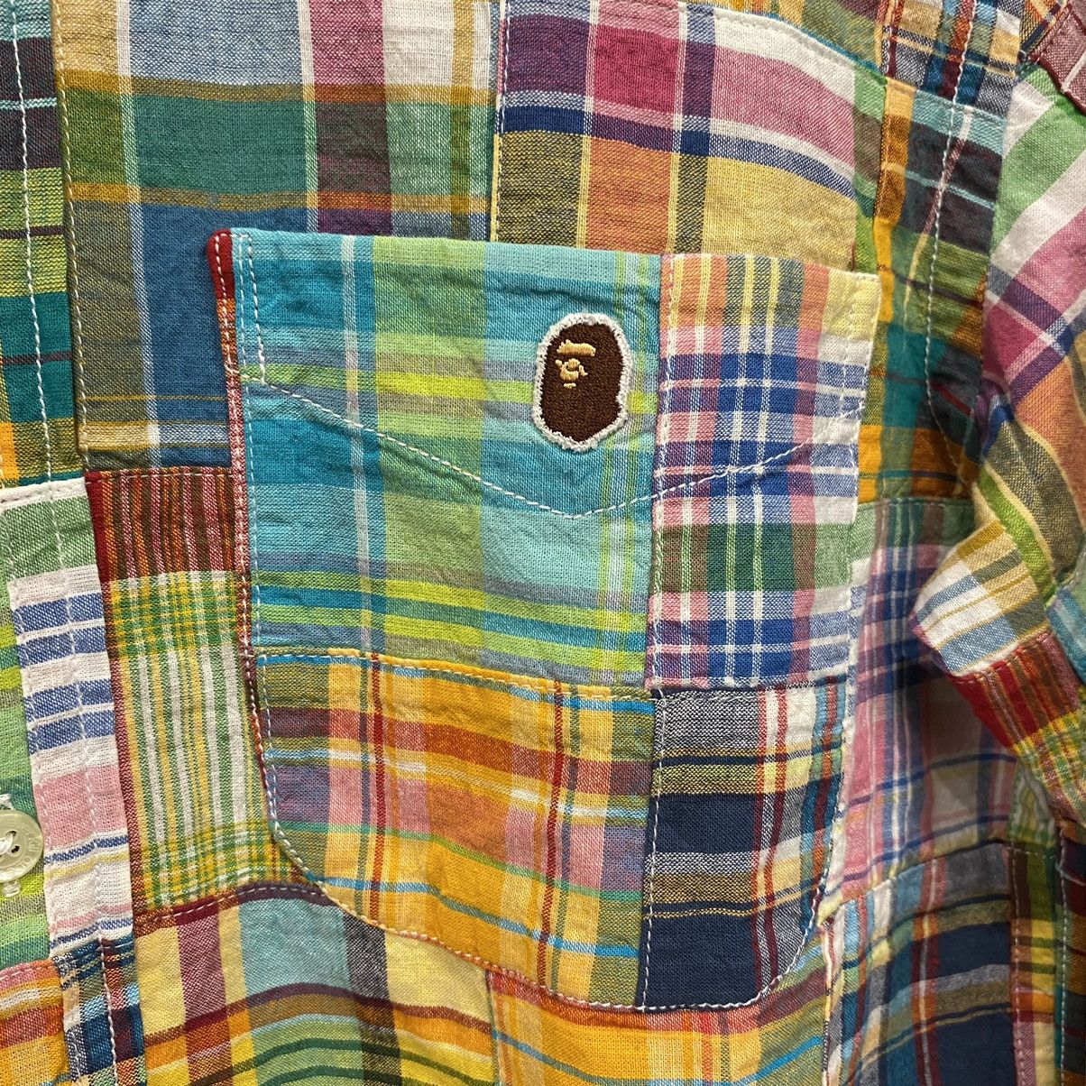 Bape Bape Point Logo Light Patchwork L/S Shirt Size US M / EU 48-50 / 2 - 3 Thumbnail