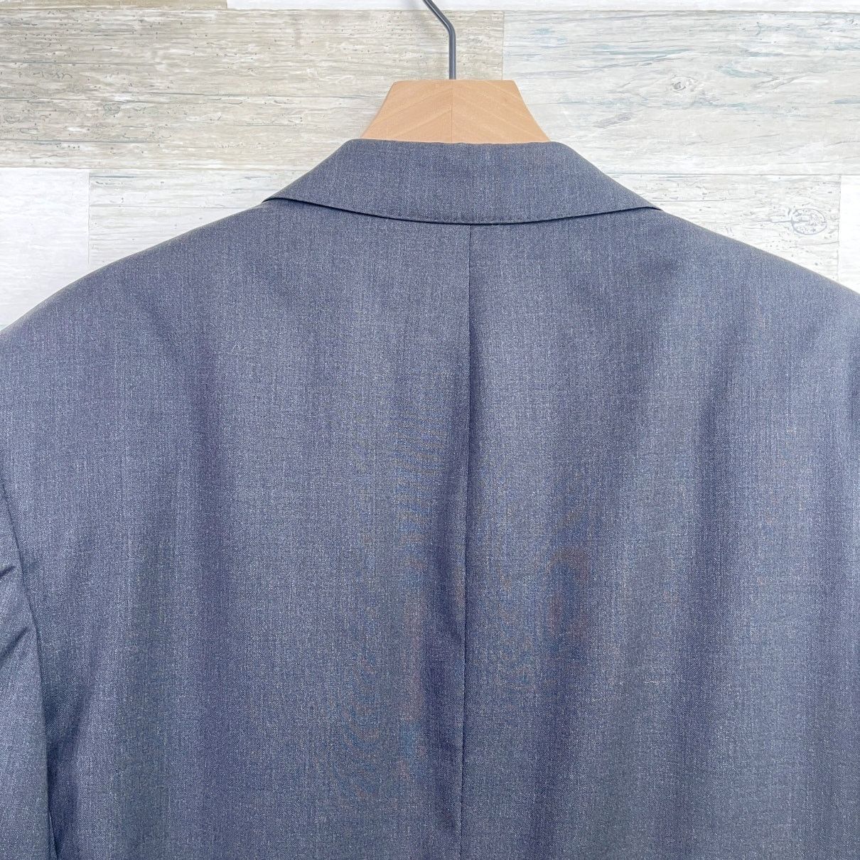Samuelsohn Samuelsohn Wool Greenwich Suit Charcoal Gray Mens 43R Size 42R - 7 Thumbnail