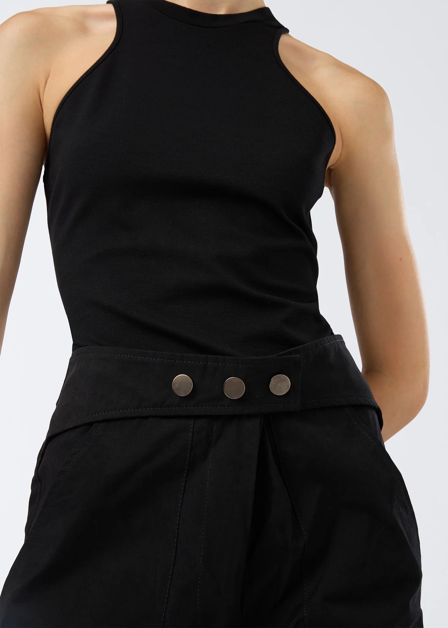 THE ANDAMANE o1s22i1n1024 Aviator Sarah Pants in Black Size 27" / US 4 / IT 40 - 3 Thumbnail