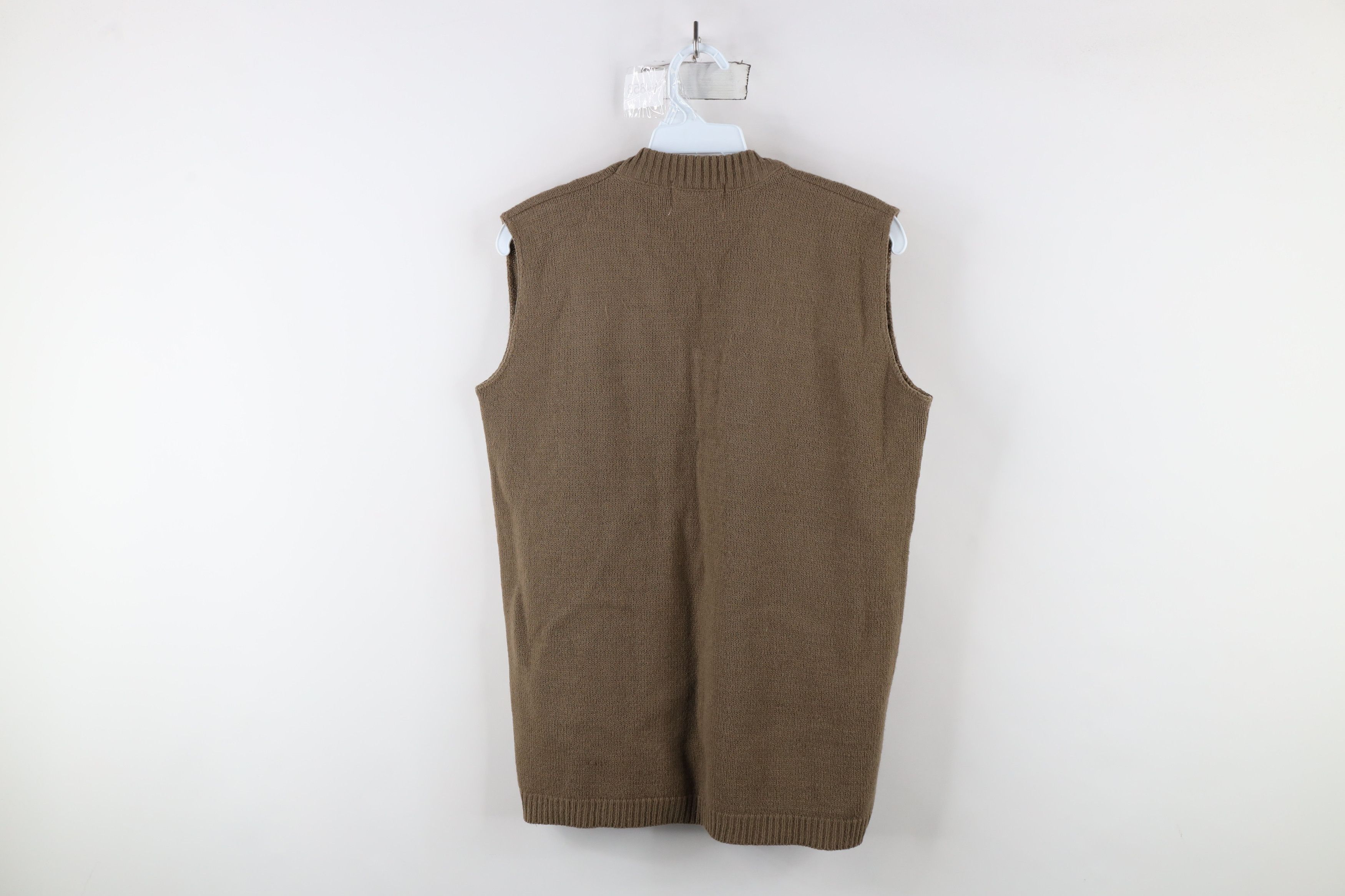 Vintage Vintage 60s 70s Streetwear V-Neck Sweater Vest Brown USA Size US M / EU 48-50 / 2 - 7 Thumbnail