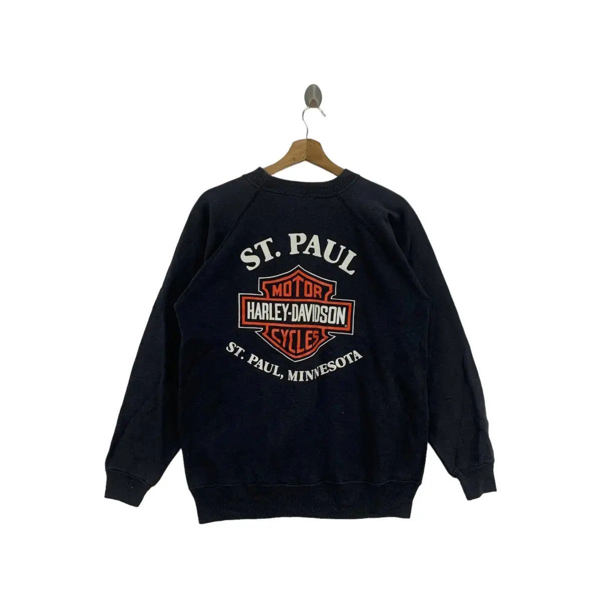 Harley Davidson Vintage 90’ HARLEY DAVIDSON MOTORCYCLE St. Paul Sweatshirt Size US M / EU 48-50 / 2 - 1 Thumbnail
