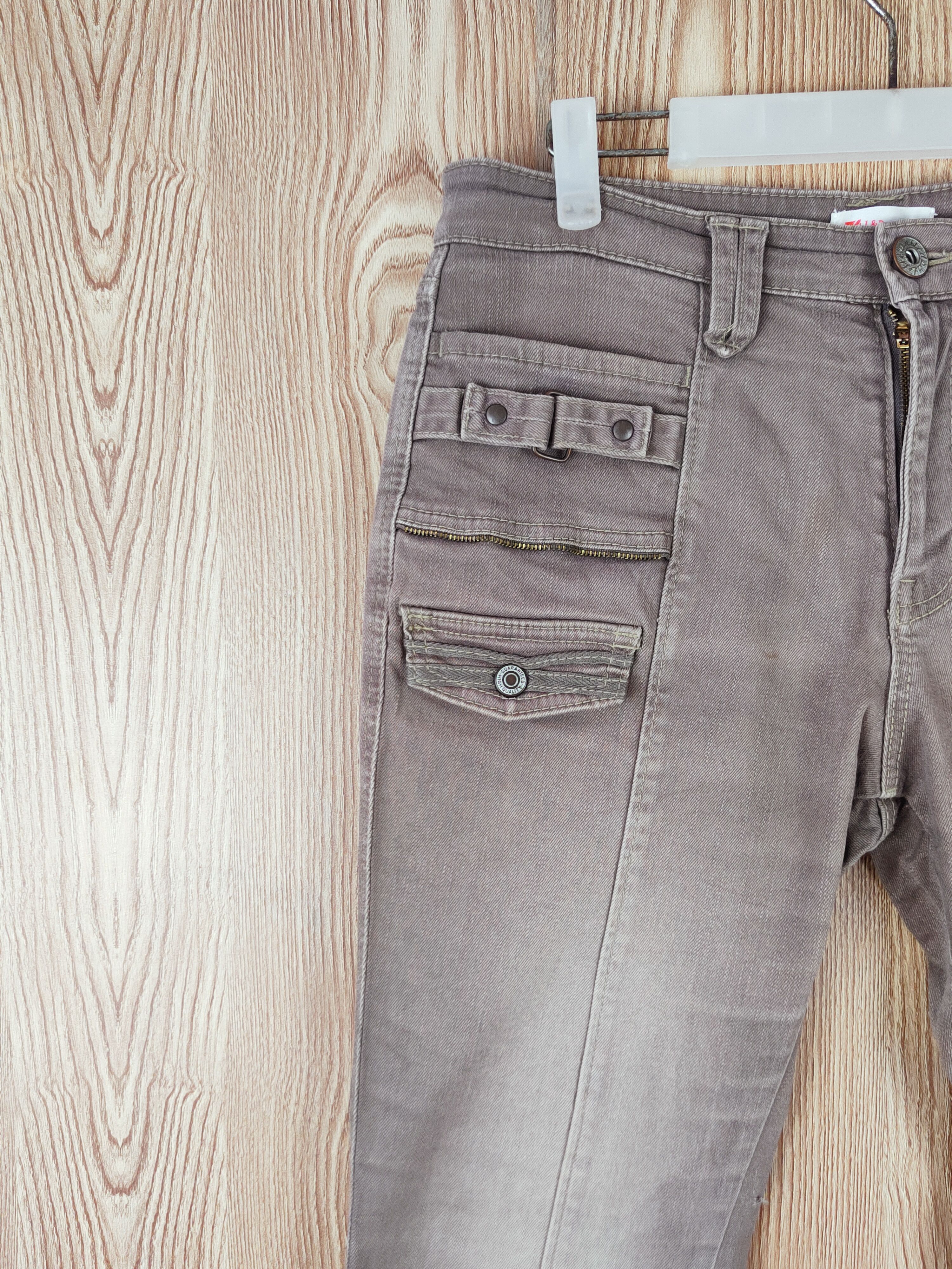 Japanese Brand × Vintage Vintage 💥L& Beautiful Brown Faded Distressed Ripped Jeans Size 31" - 3 Thumbnail