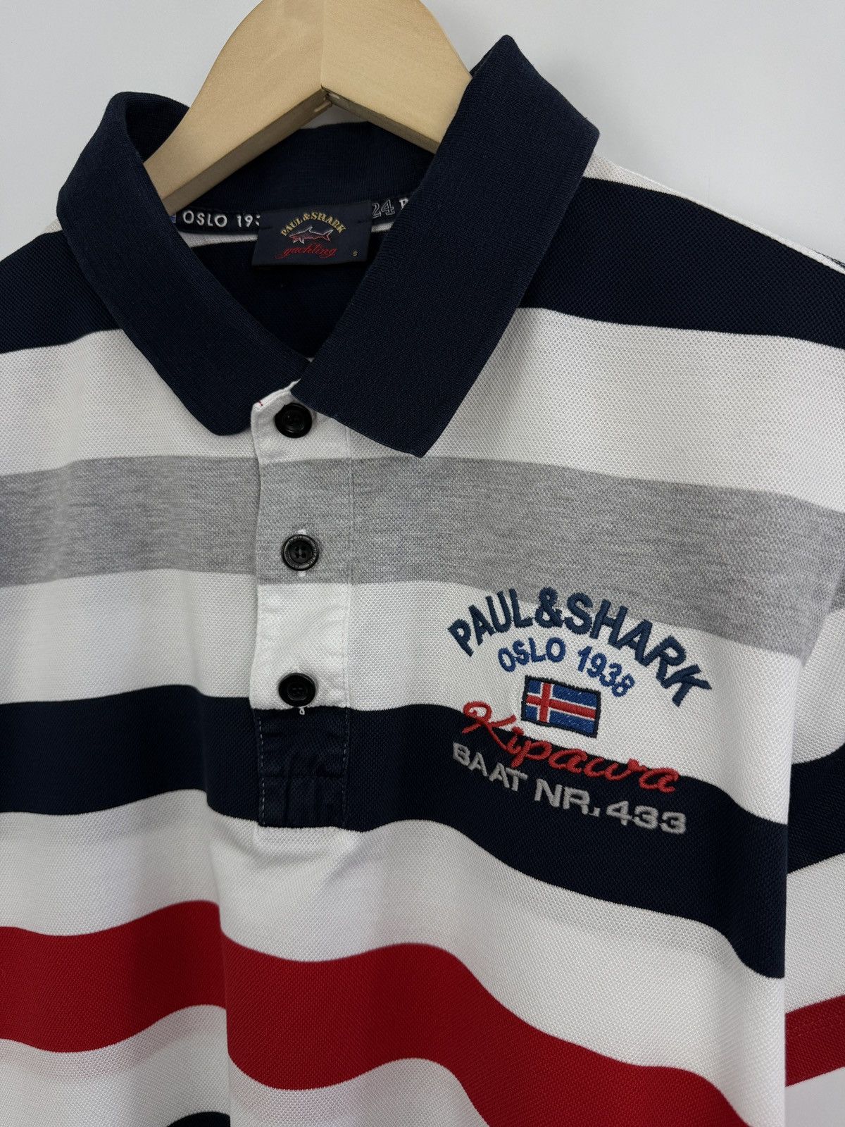 Paul & Shark 🇳🇴 Paul & Shark Yachting Oslo Polo T-Shirt Rare Retro Y2K Size US S / EU 44-46 / 1 - 4 Thumbnail