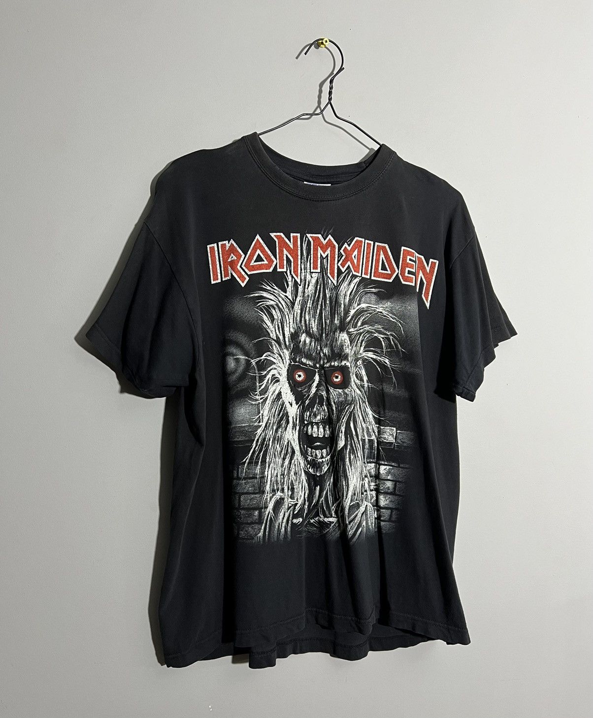 Iron Maiden × Vintage Vintage Iron Maiden Horror Black Rock T-Shirt Size US L / EU 52-54 / 3 - 2 Thumbnail