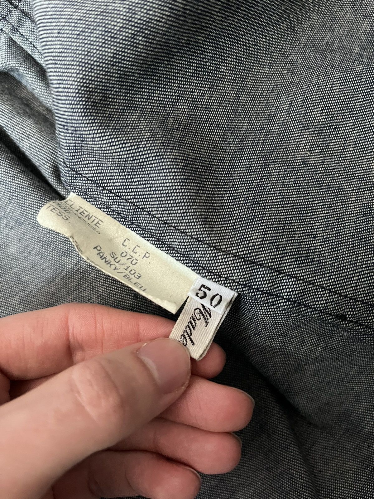 Carol Christian Poell Carol Christian Poell denim polyurethane waxed jacket 90s Size US M / EU 48-50 / 2 - 15 Thumbnail