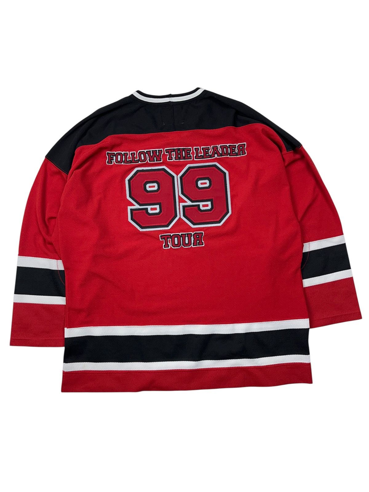 Band Tees Vintage 1999 Korn Follow The Leader Tour Hockey Jersey Mesh Size US XL / EU 56 / 4 - 2 Thumbnail