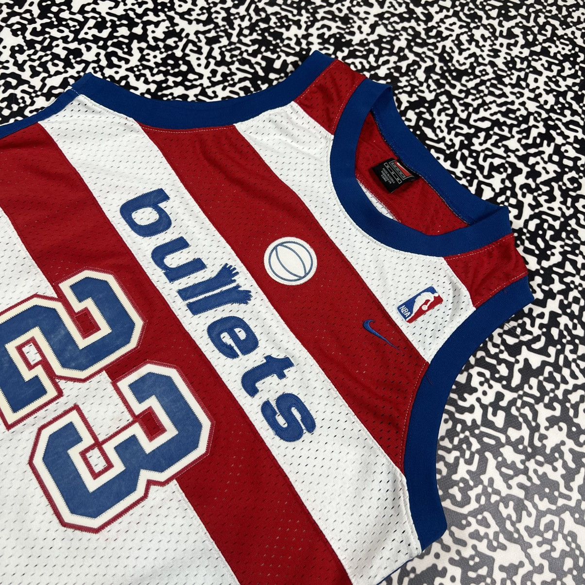 Nike Vintage 90s Nike 23 Jordan Washington Bullets NBA Jersey Size US M / EU 48-50 / 2 - 9 Thumbnail
