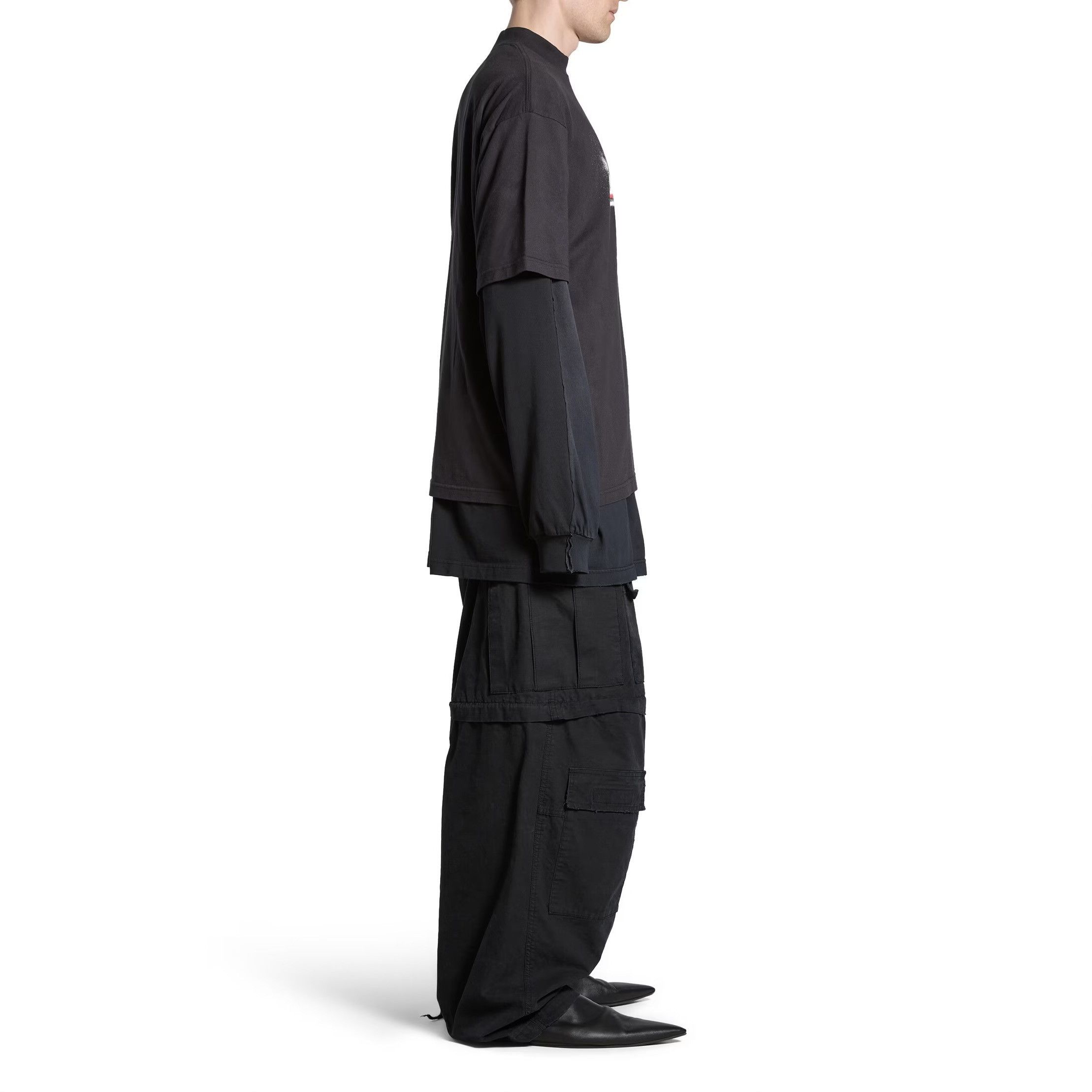Balenciaga o1tr1nto0526 Political Stencil T-Shirt Medium Fit in Black Size US L / EU 52-54 / 3 - 5 Thumbnail